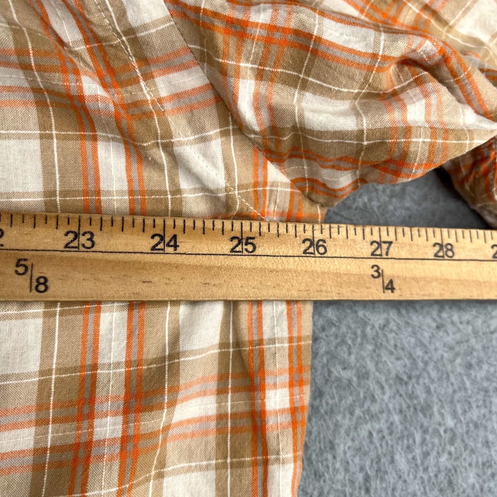 Ecko Unltd. Ecko Unltd Shirt XL Dwyer Orange Striped Button-Up Short Sleeve Mens Size US XL / EU 56 / 4 - 7 Thumbnail