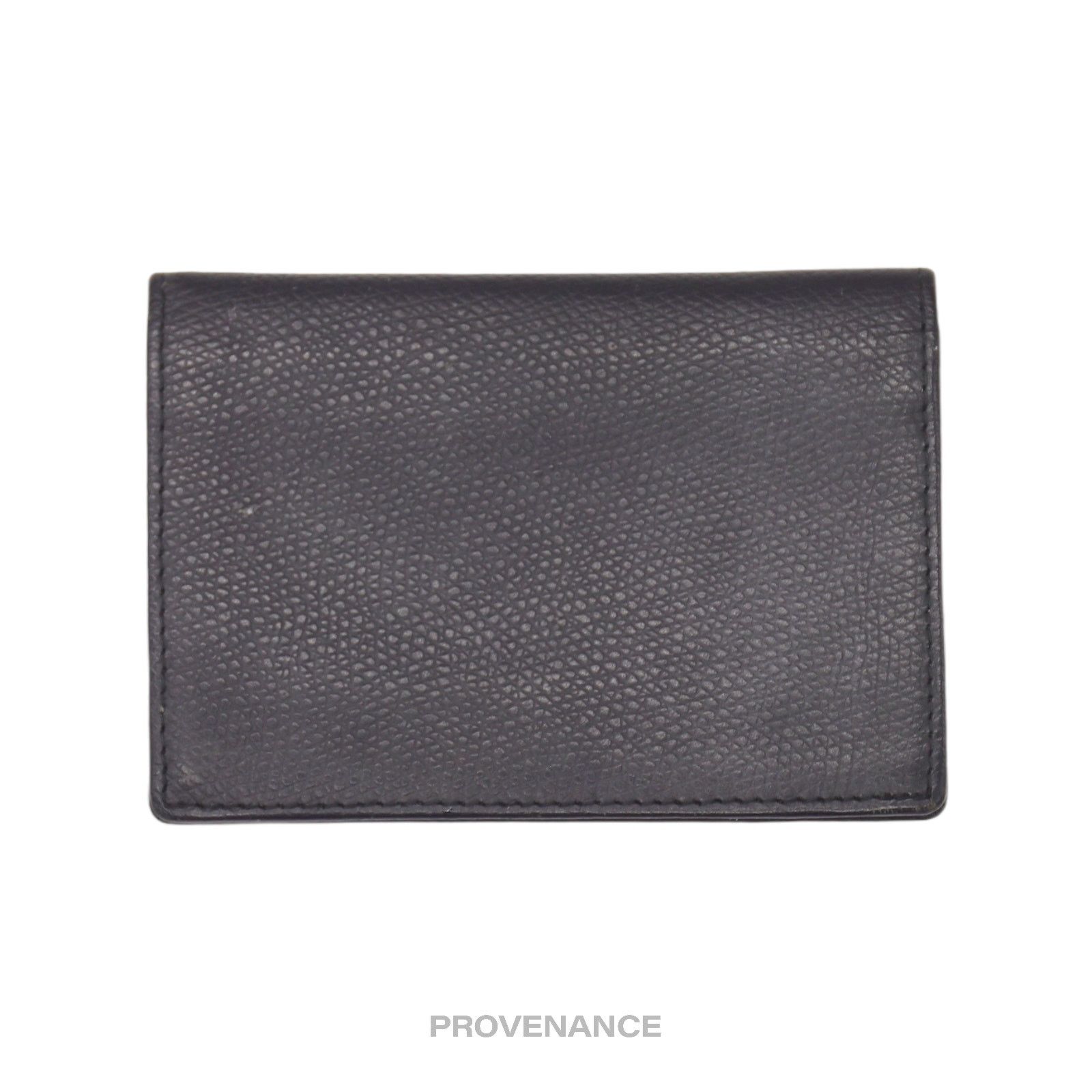Dior 🔴 Christian Dior CD Card Wallet - Navy Grained Leather Size ONE SIZE - 2 Thumbnail