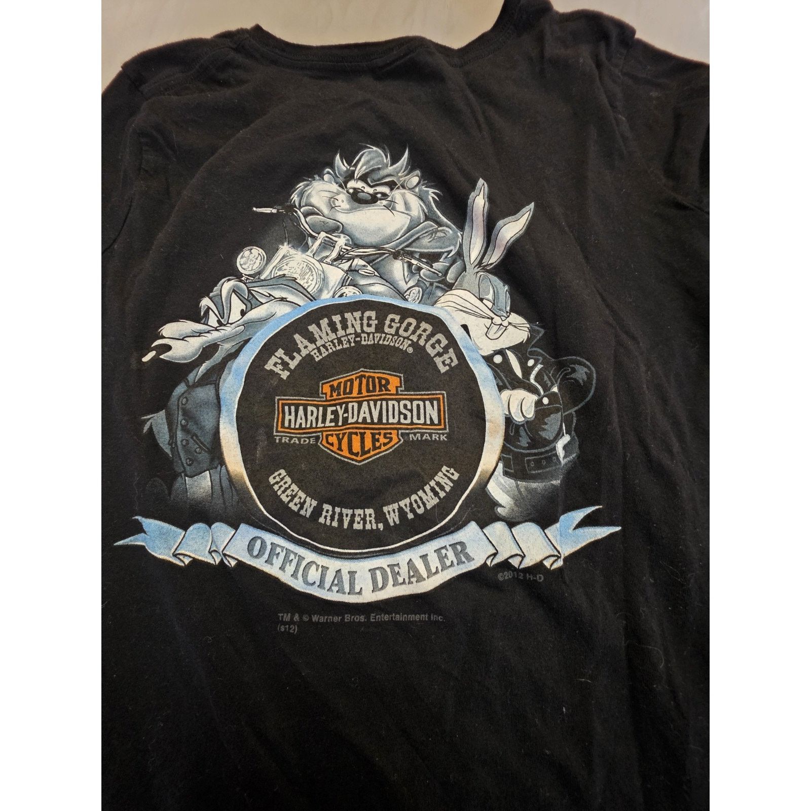 Harley Davidson Harley Davidson Women's Tasmania Devil 2012 Short Sleeve Size XL / US 12-14 / IT 48-50 - 2 Thumbnail
