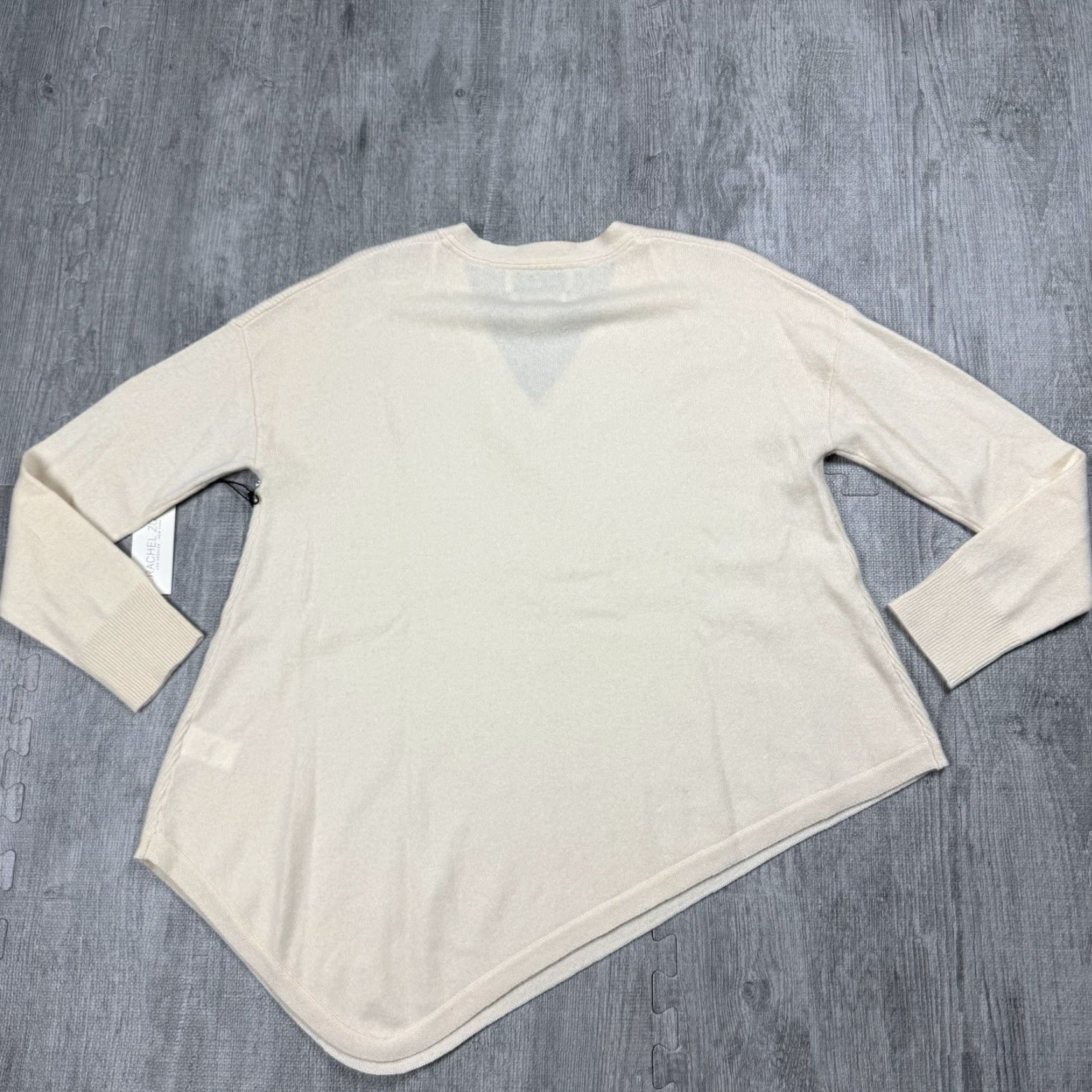 Rachel Zoe RACHEL ZOE Cashmere Sweater V-Neck Pullover Ivory M Regular Long Sleeve Womens Size M / US 6-8 / IT 42-44 - 4 Thumbnail