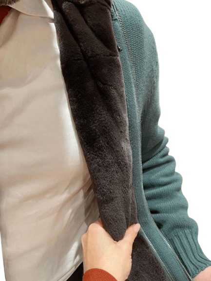 Loro Piana o1w1db10225 Reversible Bomber Colman Baby Cashmere Jacket Size US M / EU 48-50 / 2 - 11 Thumbnail