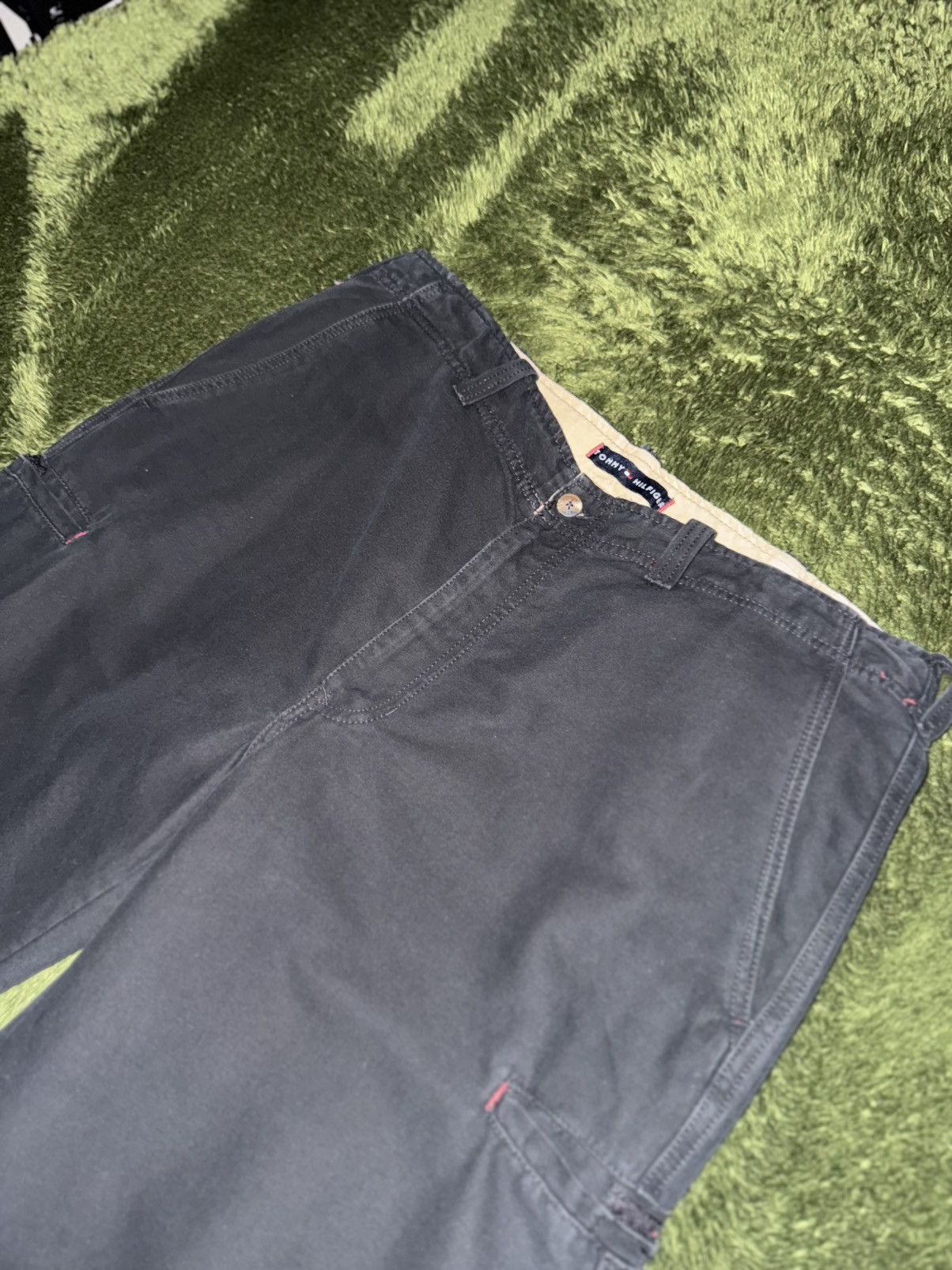 Tommy Hilfiger [W36/L32] TOMMY HILFIGER Japan Hidden Cargo Pants Black Size US 36 / EU 52 - 2 Thumbnail
