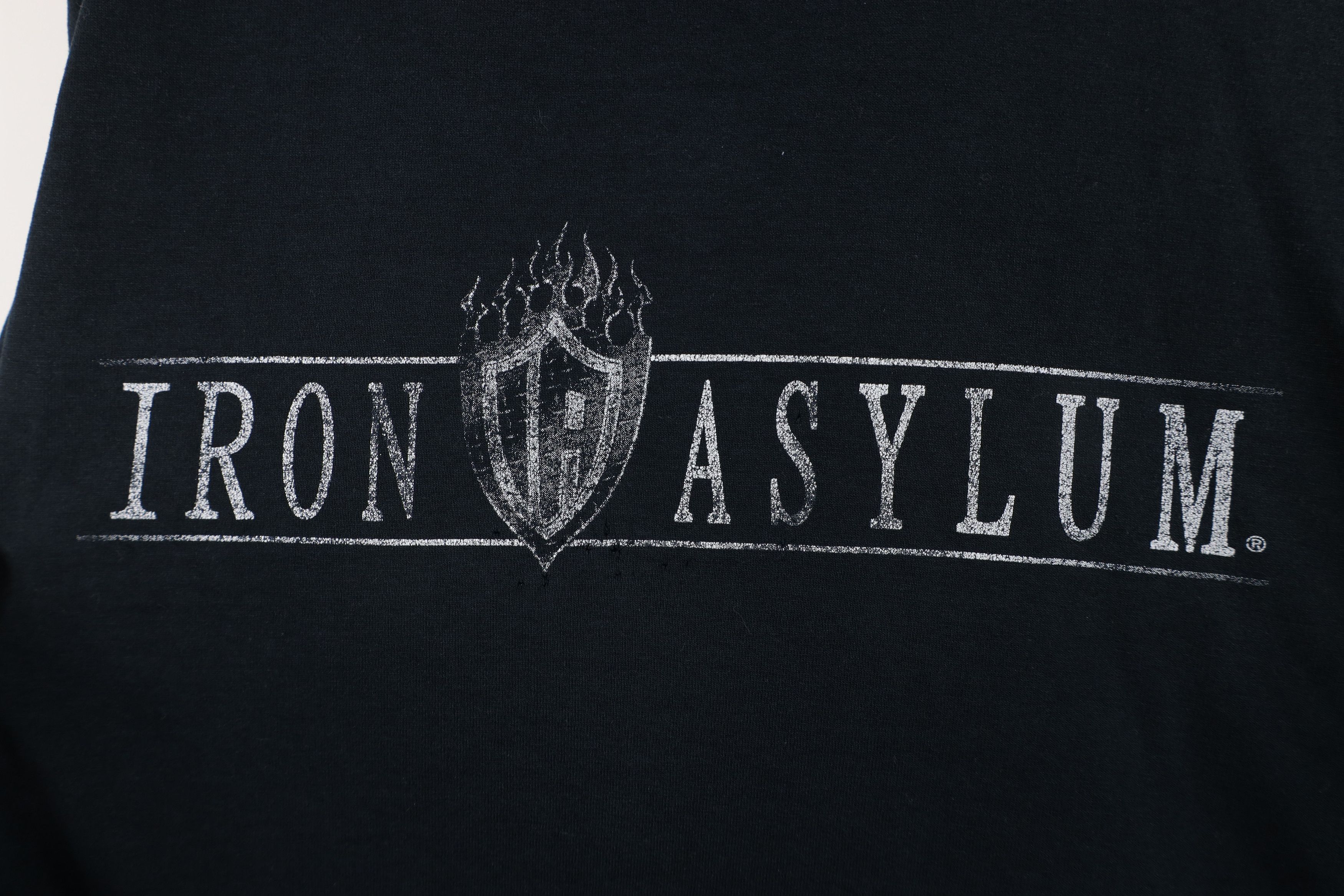 Vintage Vintage Streetwear Iron Asylum Fire Bodybuilding Gym T-Shirt Size US XXL / EU 58 / 5 - 4 Thumbnail