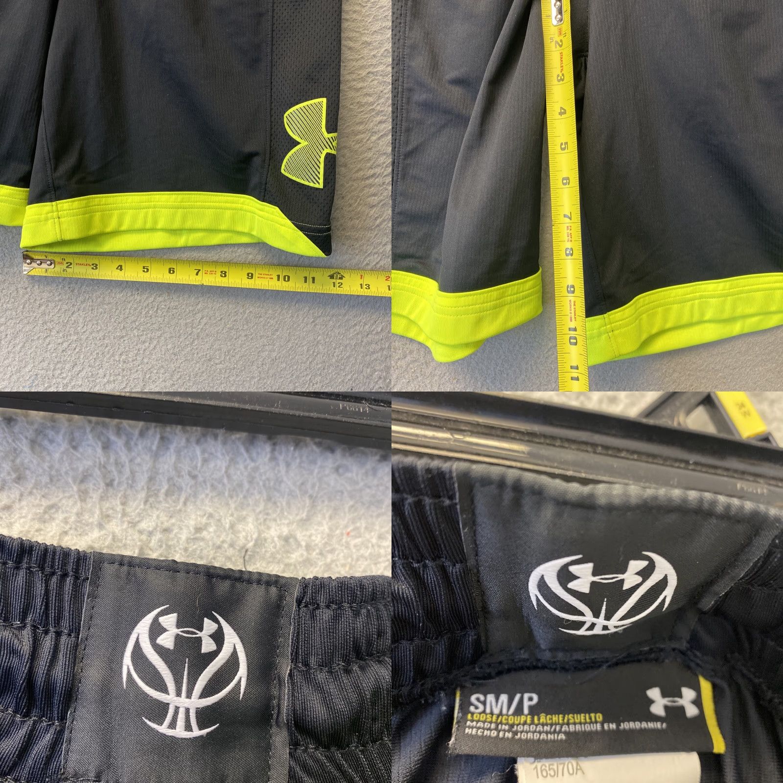 Under Armour Under Armour Shorts Basketball Running Athletic Mens S Black 28 in Waist 37-67 Model 37-67 Size US 29 - 8 Thumbnail