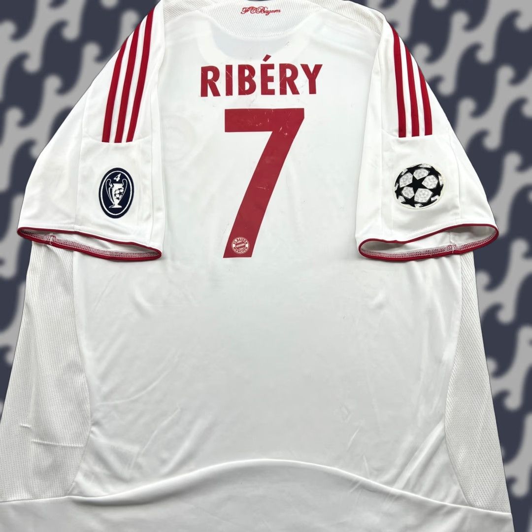 Adidas adidas Bayern Munich 2008 2009 Third Franck Ribery Football Jersey Mens XL White Shirt Short Sleeve Jersey Mens XL White adidas Size US XL / EU 56 / 4 - 1 Thumbnail