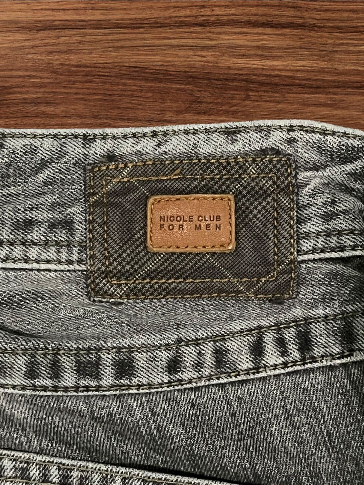 If Six Was Nine Nicole Club For Men Hyper Full Metal Punk Ripped Cargo Jeans Size US 30 / EU 46 - 10 Thumbnail