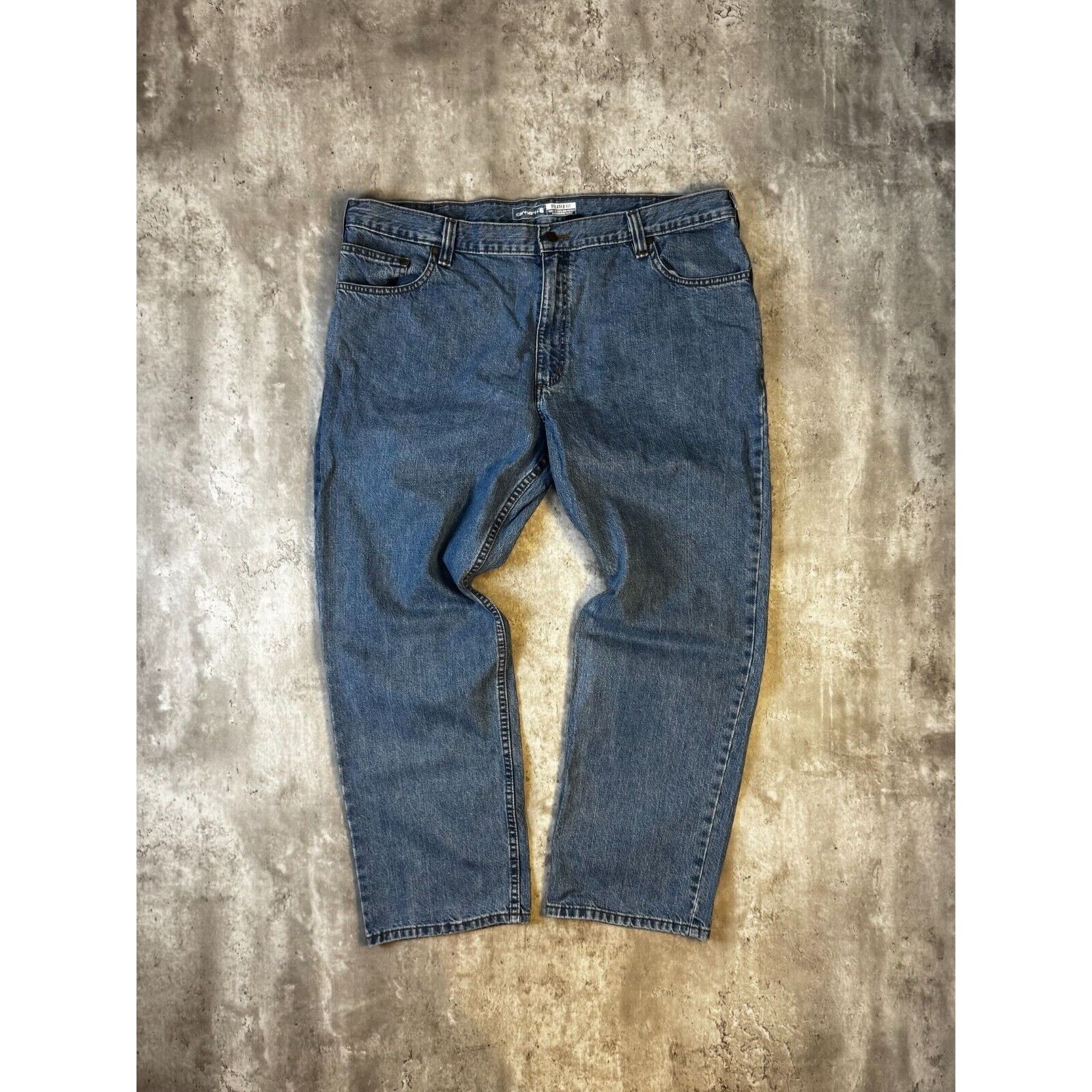 Carhartt Carhartt Relaxed Fit Medium Wash Denim Workwear Pants Sz 42 Size US 42 / EU 58 - 1 Thumbnail