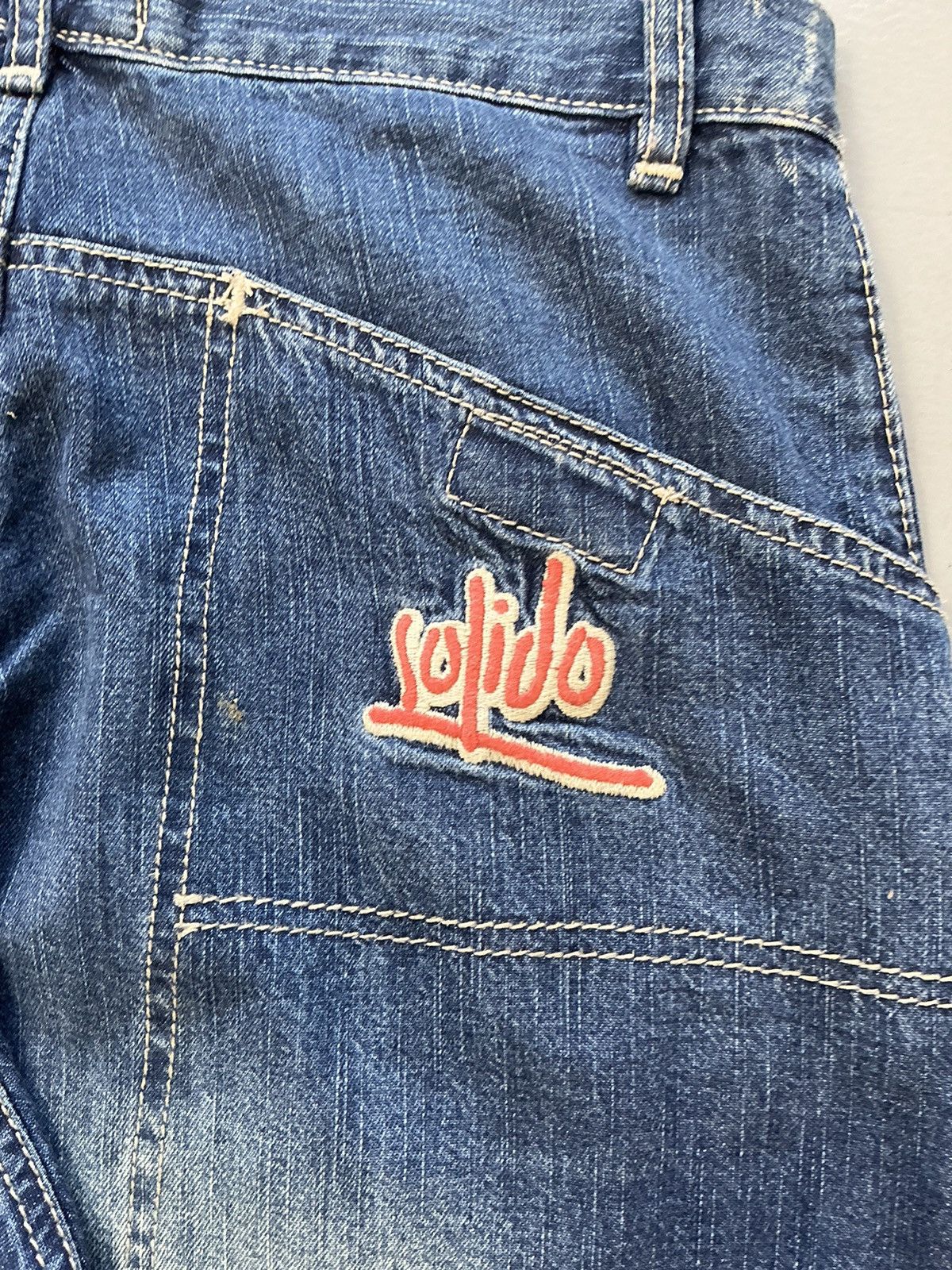 JNCO × Southpole × Vintage Vintage solido baggy fit SpellOut big pocket denim Size US 31 - 8 Thumbnail