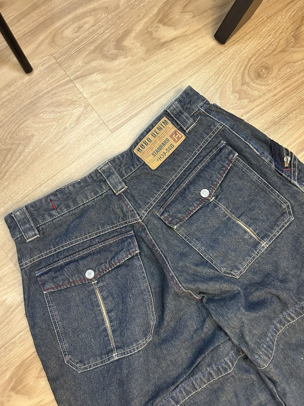 Vintage VINTAGE HOBO DENIM Baggy Cargo Pants Multi-Pocket Y2K Skater Size US 32 / EU 48 - 5 Thumbnail