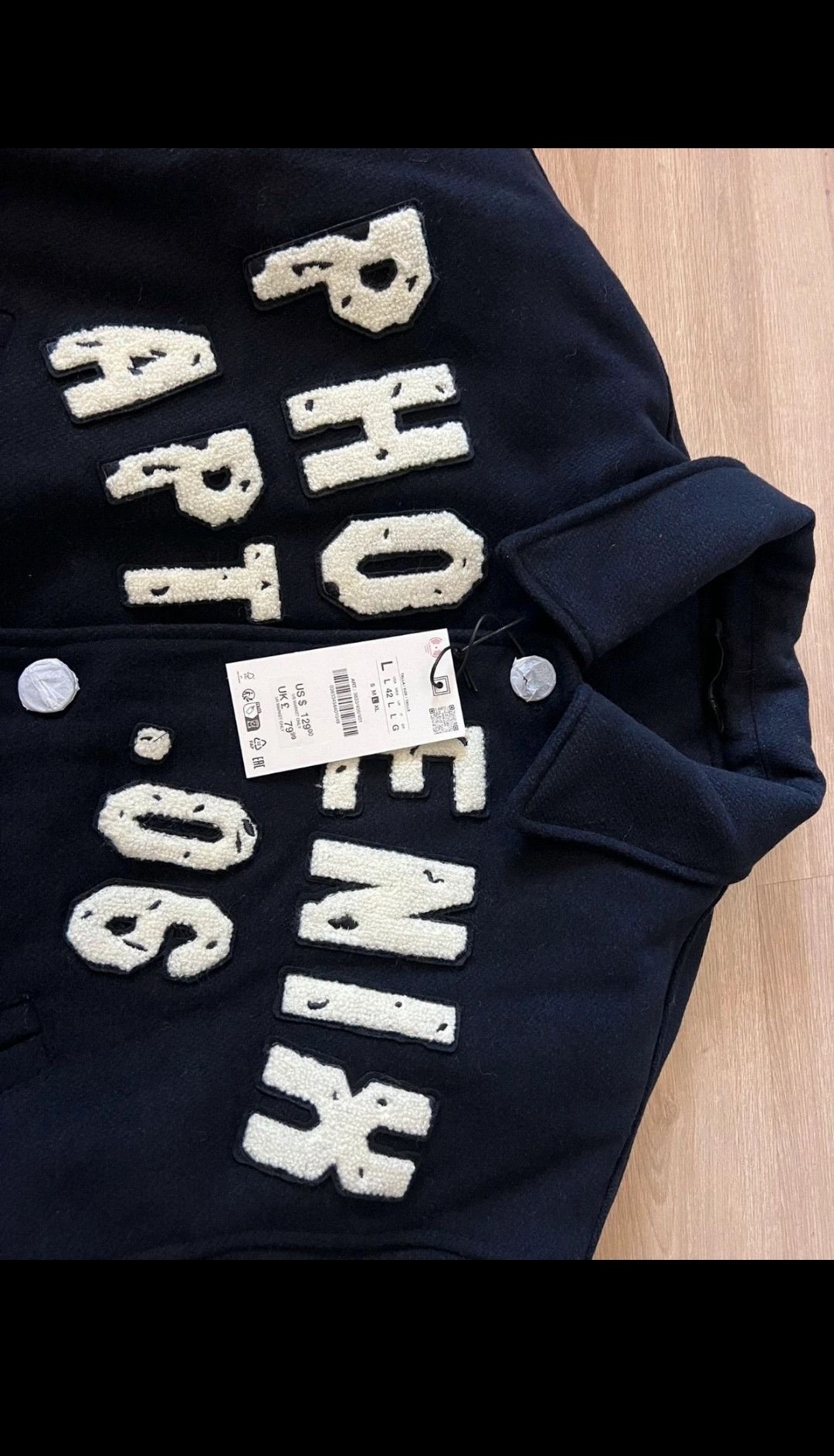 Zara Zara varsity bomber quilted Embroided size man large Size US L / EU 52-54 / 3 - 5 Thumbnail