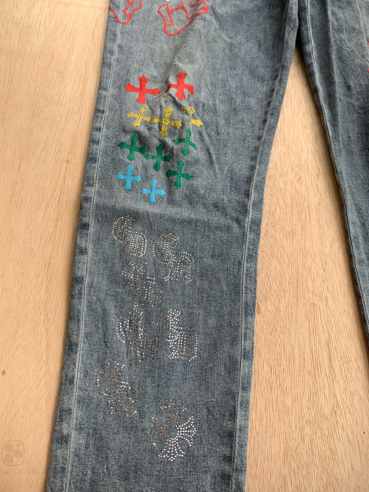 Hysteric Glamour × Japanese Brand Chrome Hearts Style By Hydrogen Design Pants Size US 35 - 7 Thumbnail