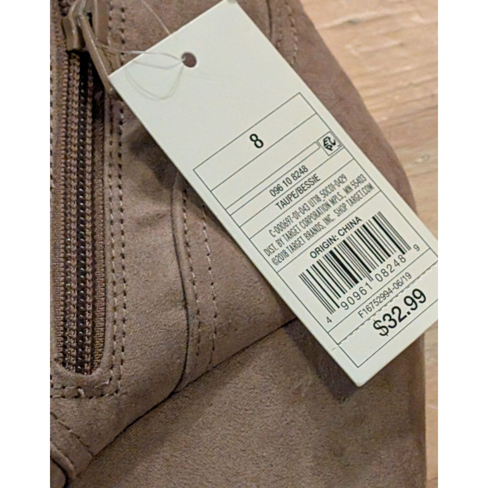 The Unbranded Brand Universal Thread Microsuede Bessie Bootie Size 8 NWT Lace up Size US 8 / IT 38 - 6 Thumbnail