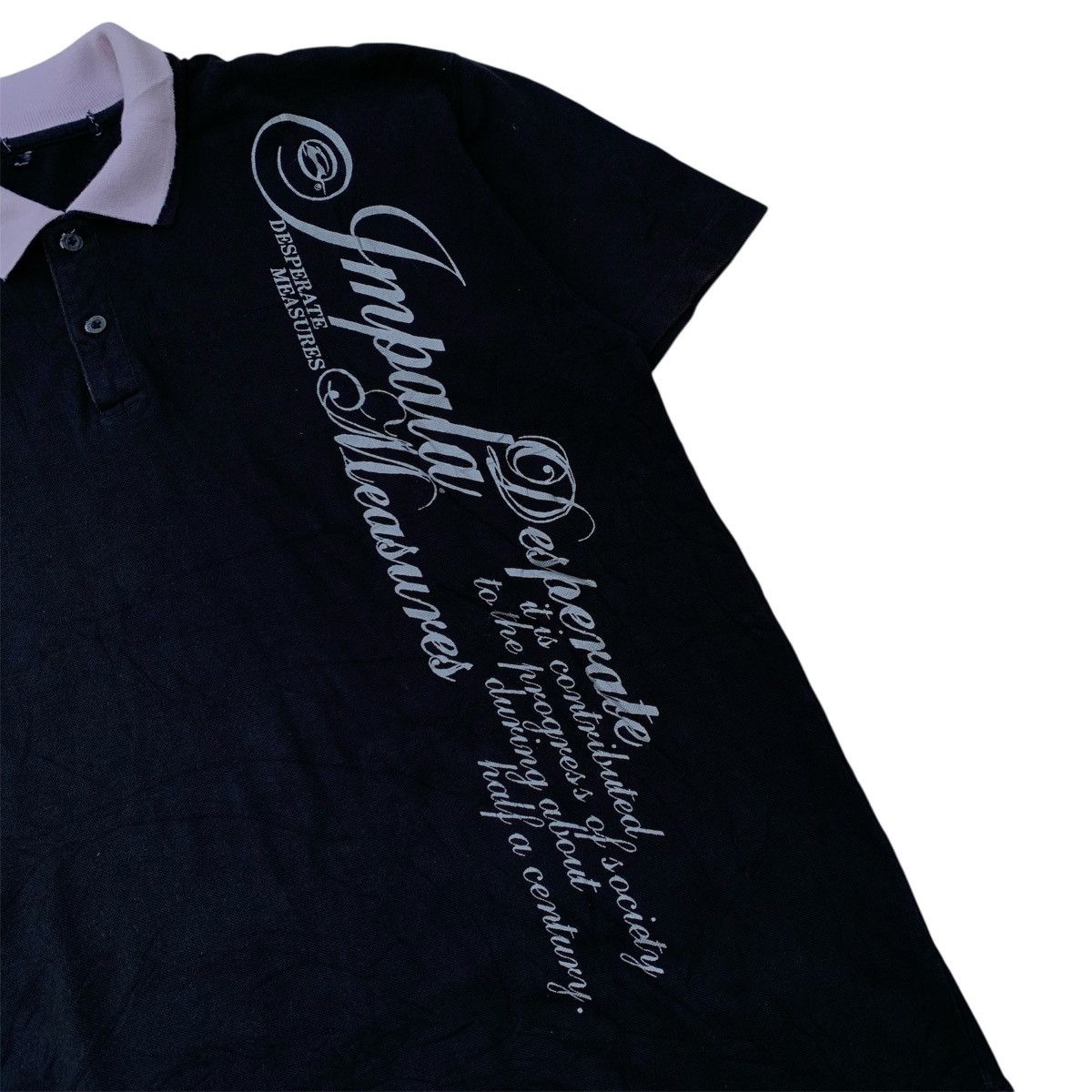 Japanese Brand Impala Poem Y2K Punk Style Polo Shirt Size US L / EU 52-54 / 3 - 4 Thumbnail