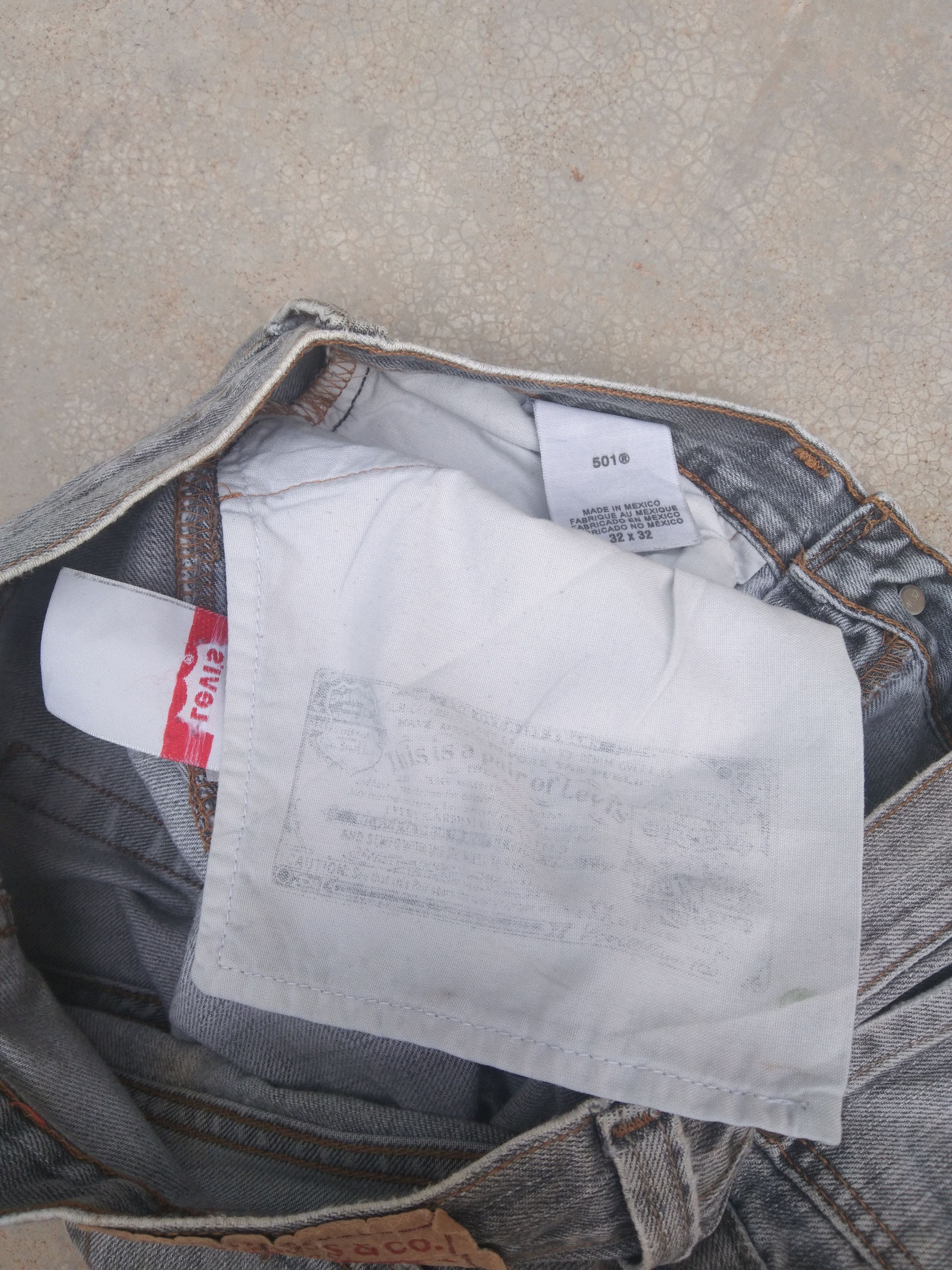 Levi's Vintage Levi's 501 Grey Straight Leg Jeans 32x32 Size US 32 / EU 48 - 8 Thumbnail