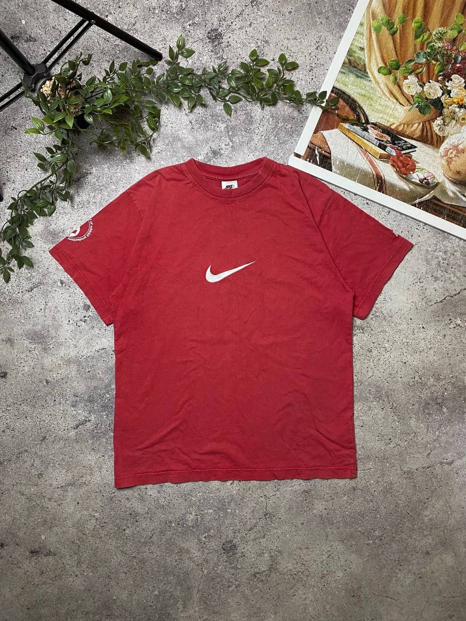 Nike × Vintage Vintage 1998 Nike FC Vaduz T-Shirt Embroidered Swoosh Logo Size US L / EU 52-54 / 3 - 1 Thumbnail