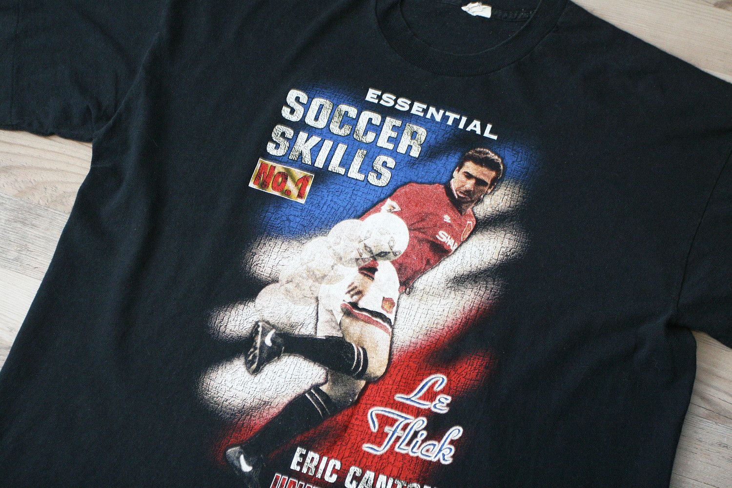 Vintage Vintage 90s Eric Cantona Manchester United Single Stitch Tee Size US L / EU 52-54 / 3 - 2 Thumbnail