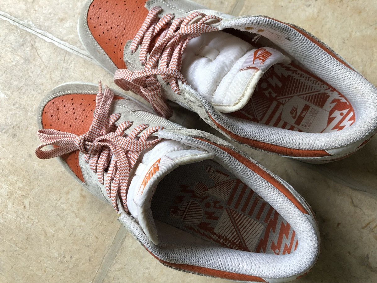 Nike Nike Dunk Low CL White Hoop Orange Size 10 - 318020-111 Size US 10 / EU 43 - 5 Thumbnail