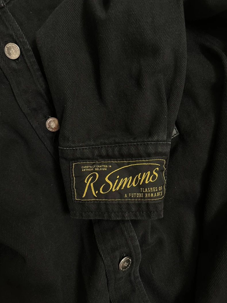 Raf Simons Raf simons 22ss leather branded denim shirt Size US S / EU 44-46 / 1 - 2 Thumbnail