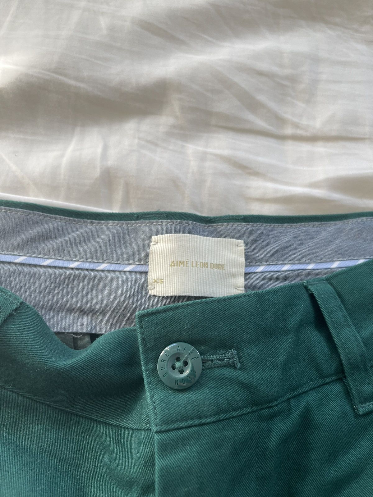 Aime Leon Dore Aime Léon Dore Core Chino Pants teal green XS Size US 28 / EU 44 - 3 Thumbnail