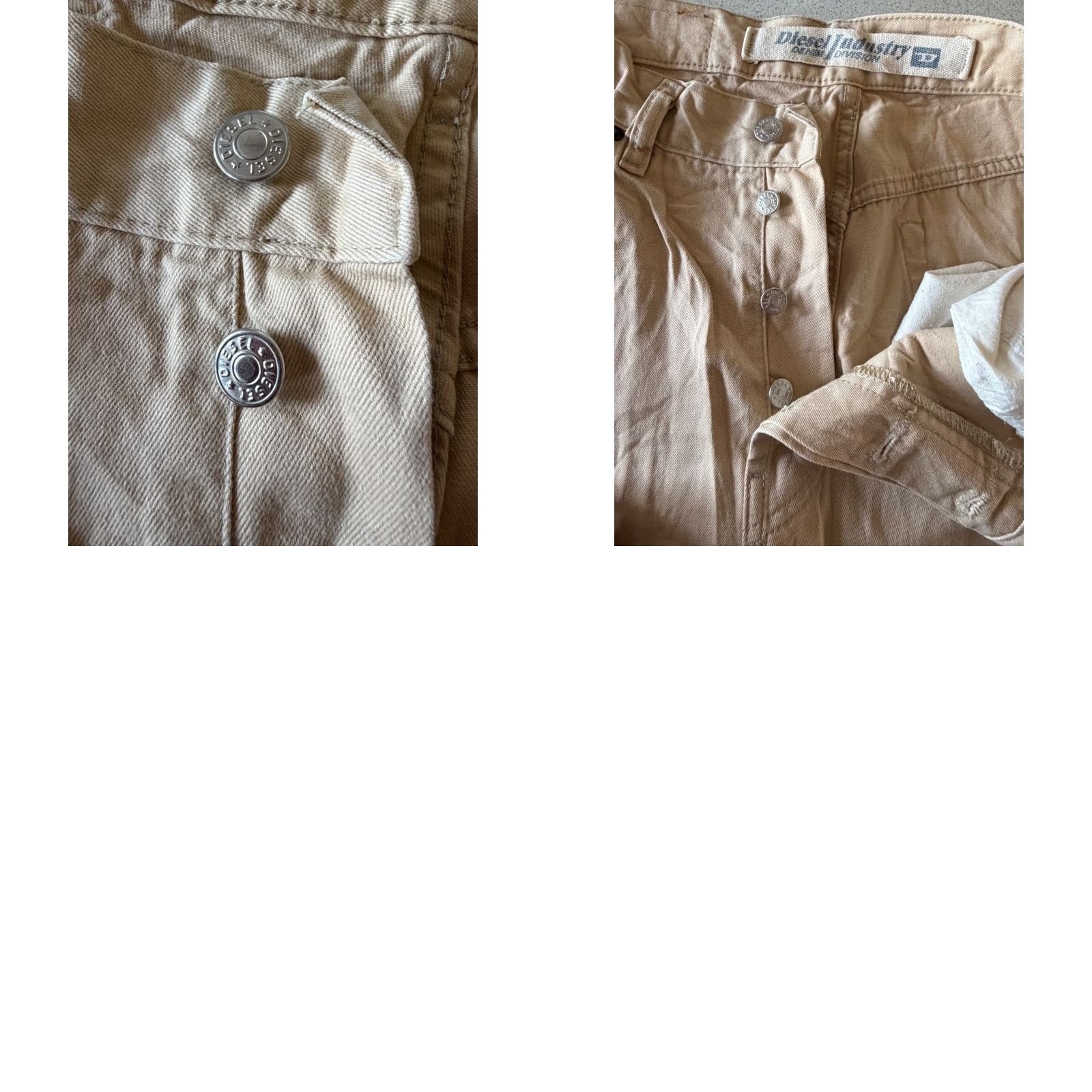 Diesel DIESEL Industry “Cheyenne” Denim Jeans 34 L32 Beige Made in Italy Size US 34 / EU 50 - 9 Thumbnail