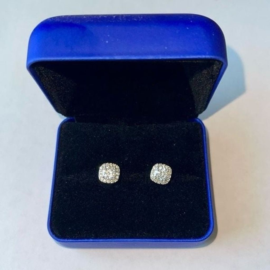 Other New Moissanite Stud Earrings 925 Sterling Silver Size ONE SIZE - 5 Thumbnail
