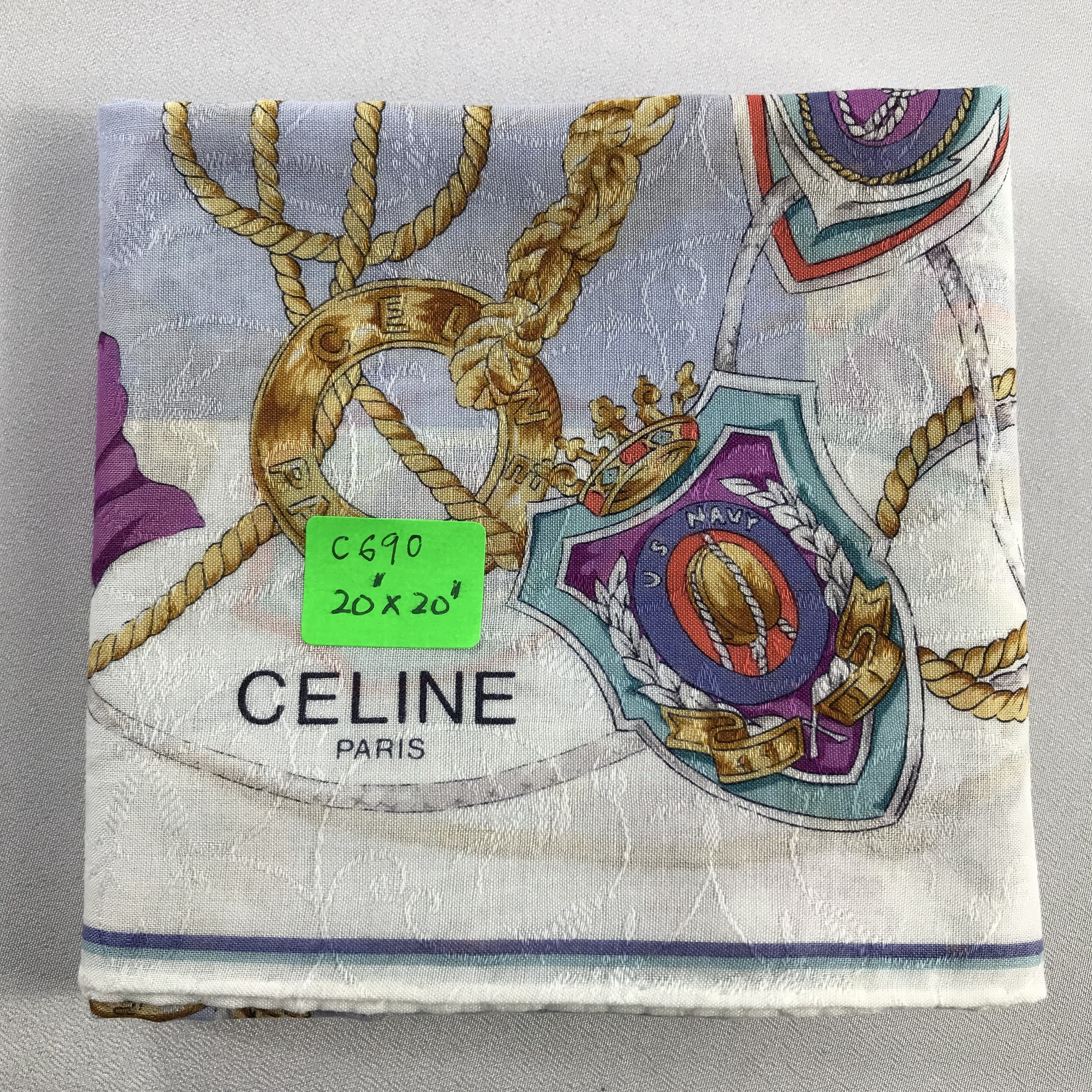 Celine Celine Handkerchief / Bandana / Neckerchief C690 Size ONE SIZE - 7 Thumbnail