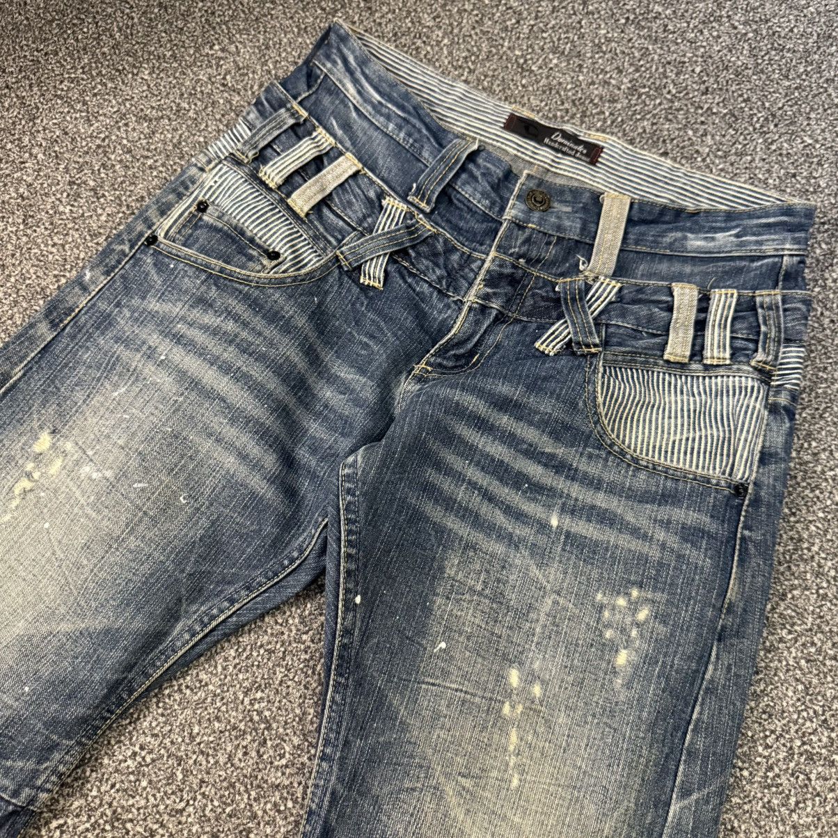 Seditionaries 🔥🇯🇵 Japanese Double Waist Distressed Dominate Jeans Size US 32 / EU 48 - 3 Thumbnail