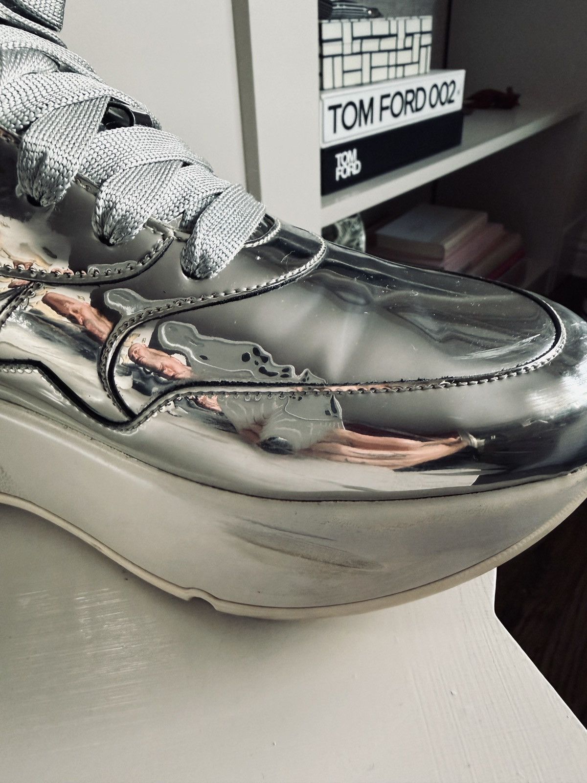 Alexander McQueen Alexander McQueen Silver Oversized Runner Size US 10 / EU 43 - 7 Thumbnail
