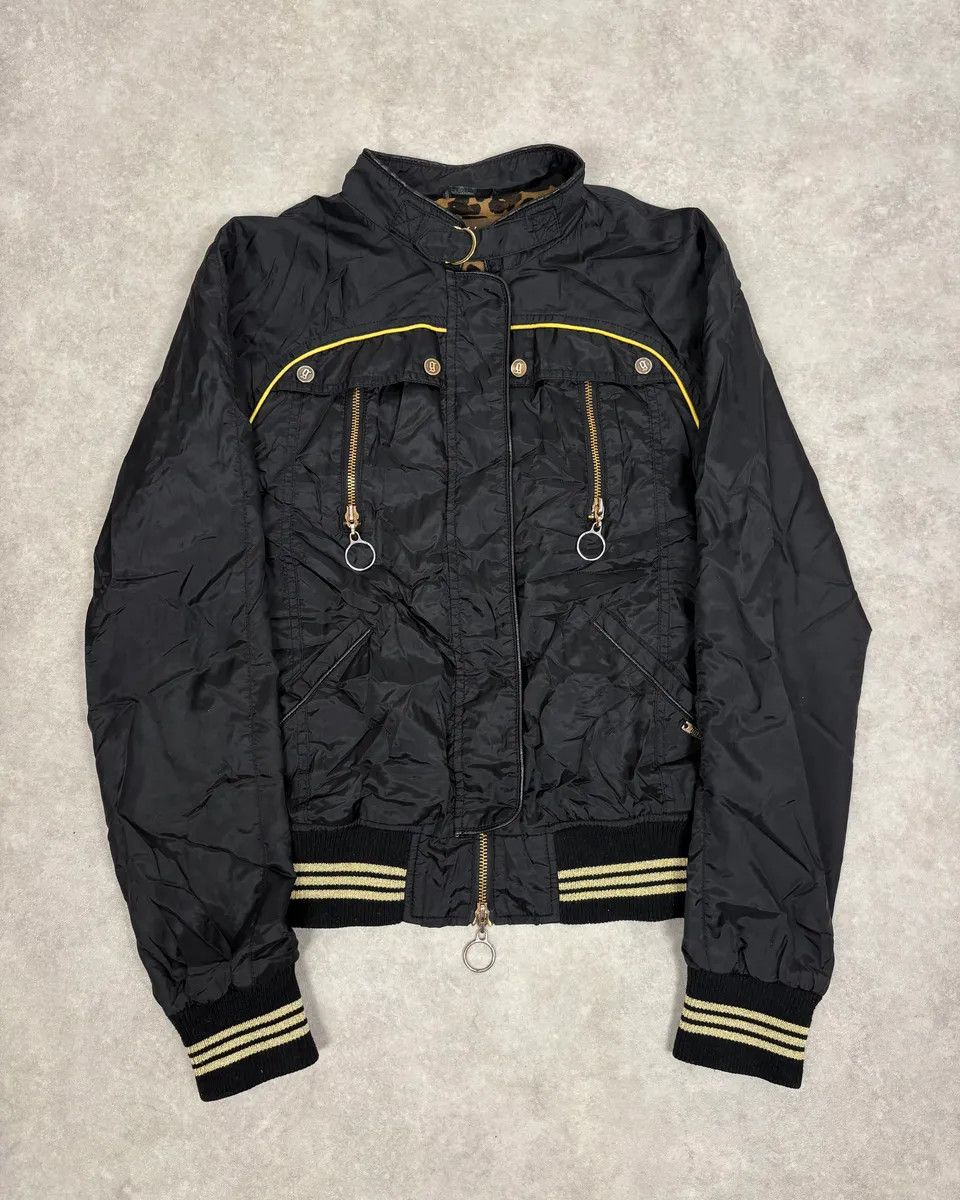 John Galliano 2010s Galliano Light Black Windbreaker Jacket Size S / US 4 / IT 40 - 1 Thumbnail
