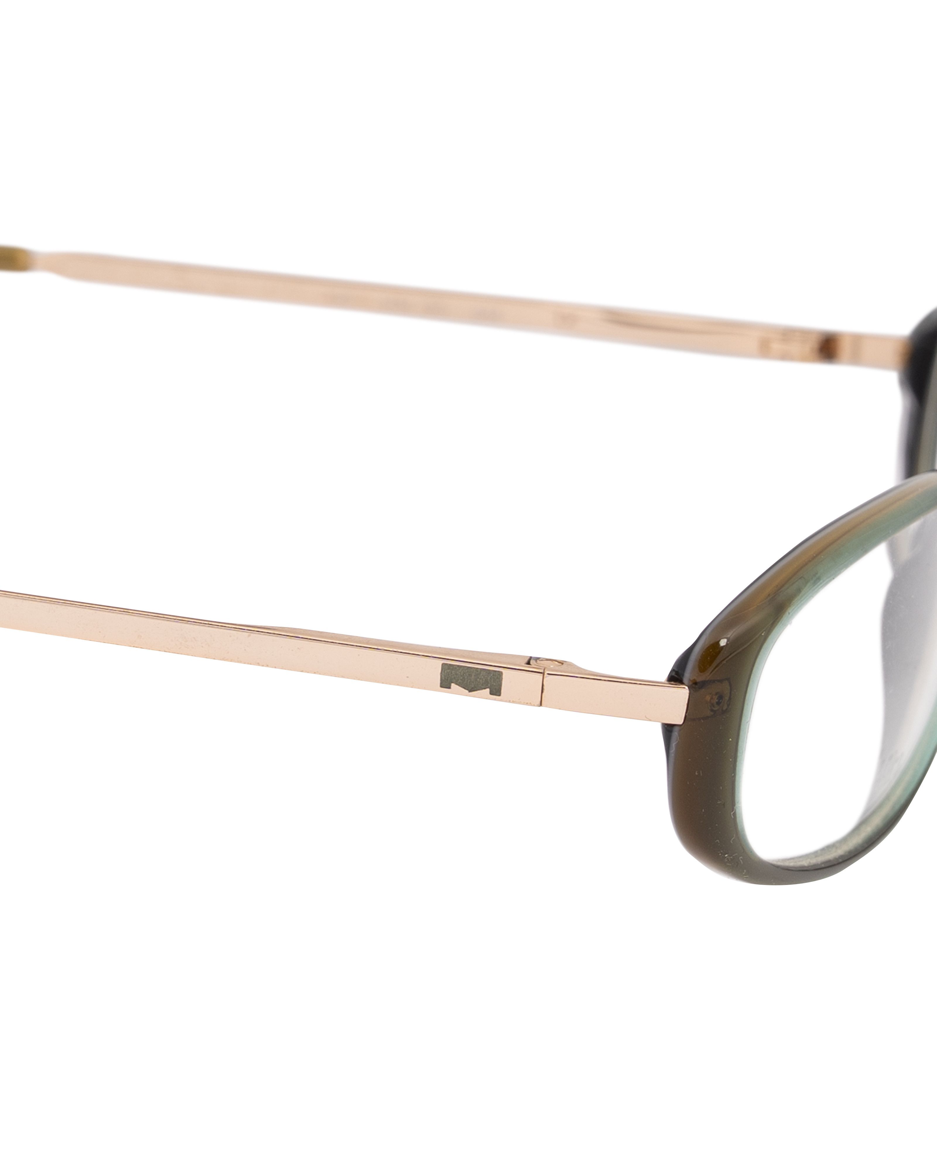 Max Mara Max Mara 00's Green & Gold Round Glasses Size ONE SIZE - 3 Thumbnail
