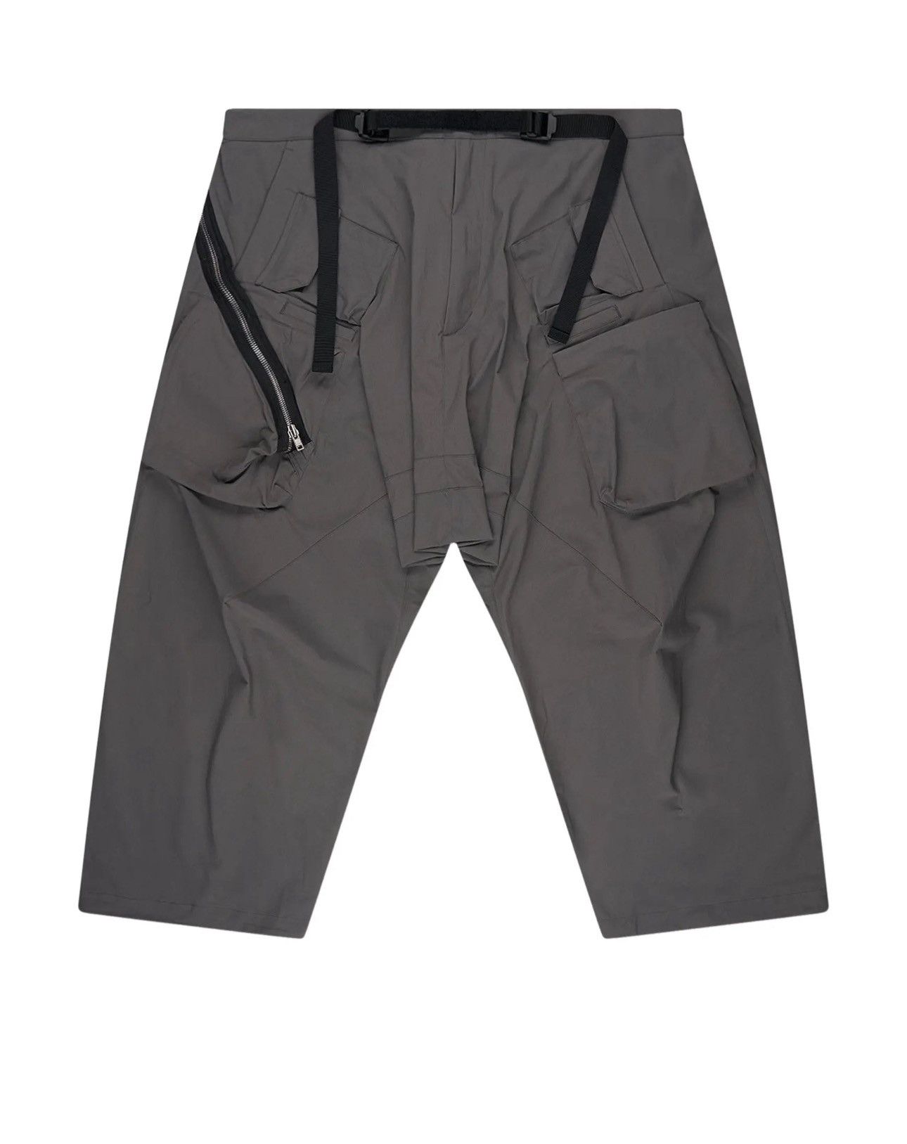 Acronym P30AL-E Wide-Leg Belted Layered Nylon Cargo Trousers - Gray Size US 28 / EU 44 - 1 Thumbnail