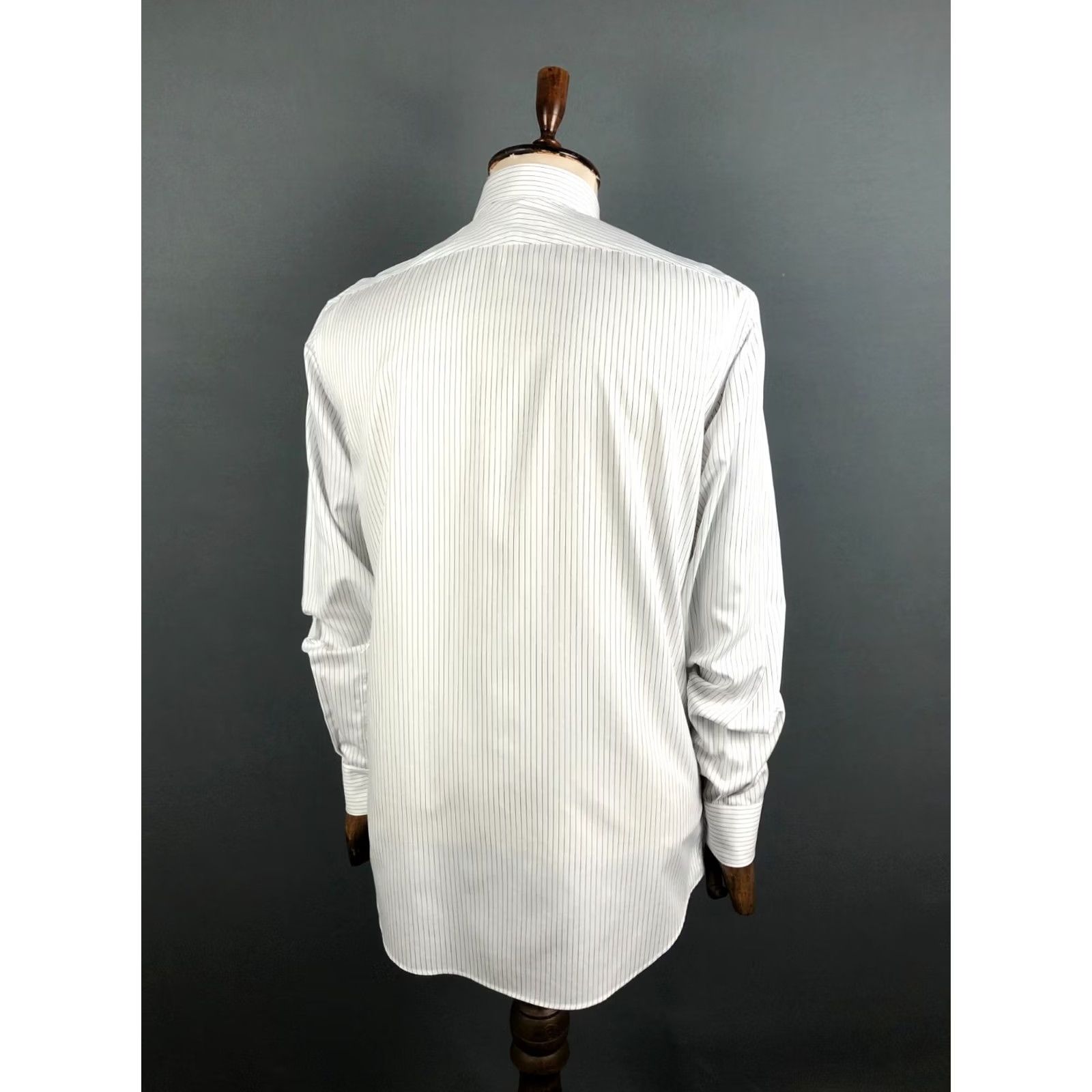 Suitsupply Suitsupply Traveller Shirt 41/16 White Cotton Striped Long Sleeve Button-Up Casual Mens Size US L / EU 52-54 / 3 - 3 Thumbnail