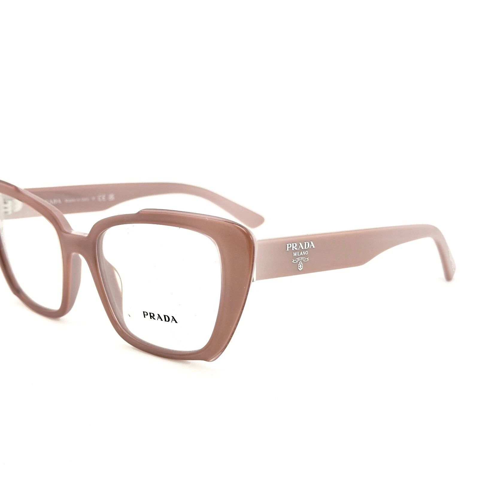 Prada PRADA 01Y MILLENNIALS PR01YV Nude Pink Logo Eyeglasses 01YV Size ONE SIZE - 8 Thumbnail