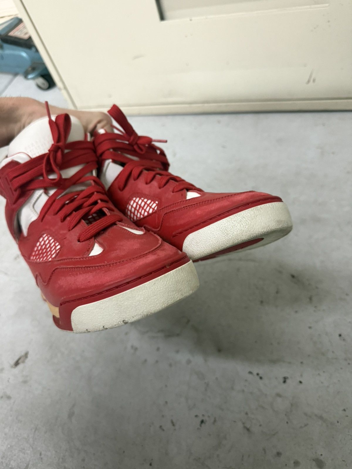 Maison Margiela Maison Margirla DDSTCK Hightop Red Size US 9 / EU 42 - 9 Thumbnail