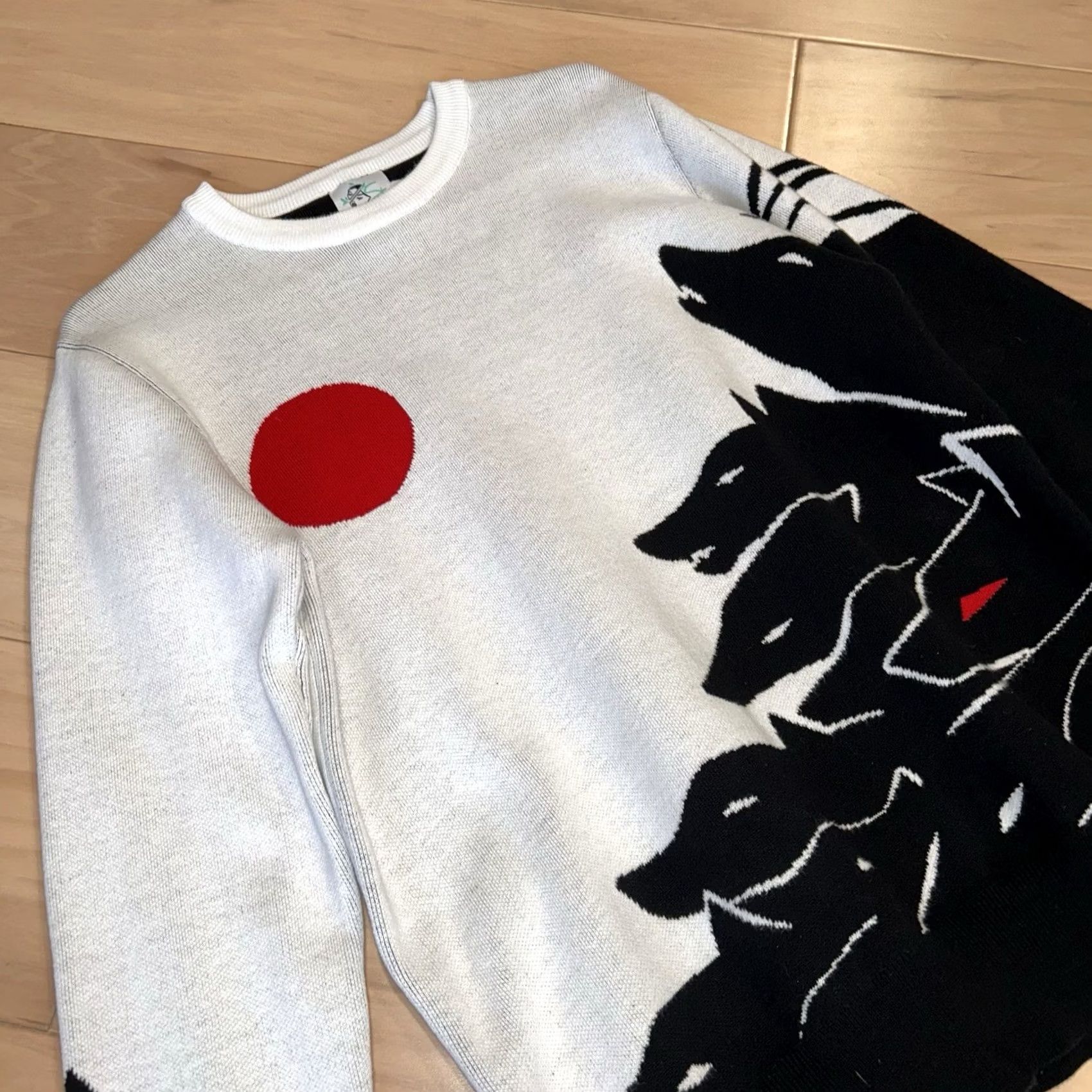Vintage Saiyre Blood Moon Wolves Sweater Size Small Long Sleeve Size S / US 4 / IT 40 - 3 Thumbnail