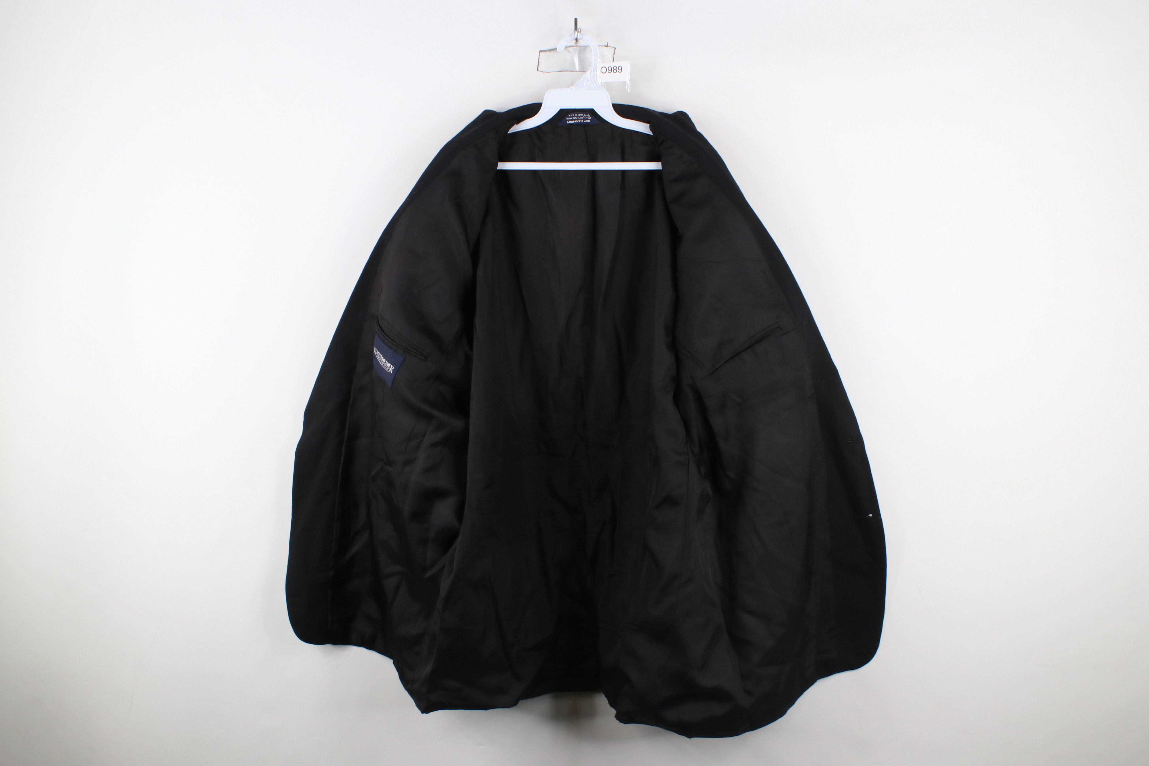 Vintage Vintage 90s Streetwear Suit Coat Blazer Jacket Black USA Size US XXL / EU 58 / 5 - 10 Thumbnail