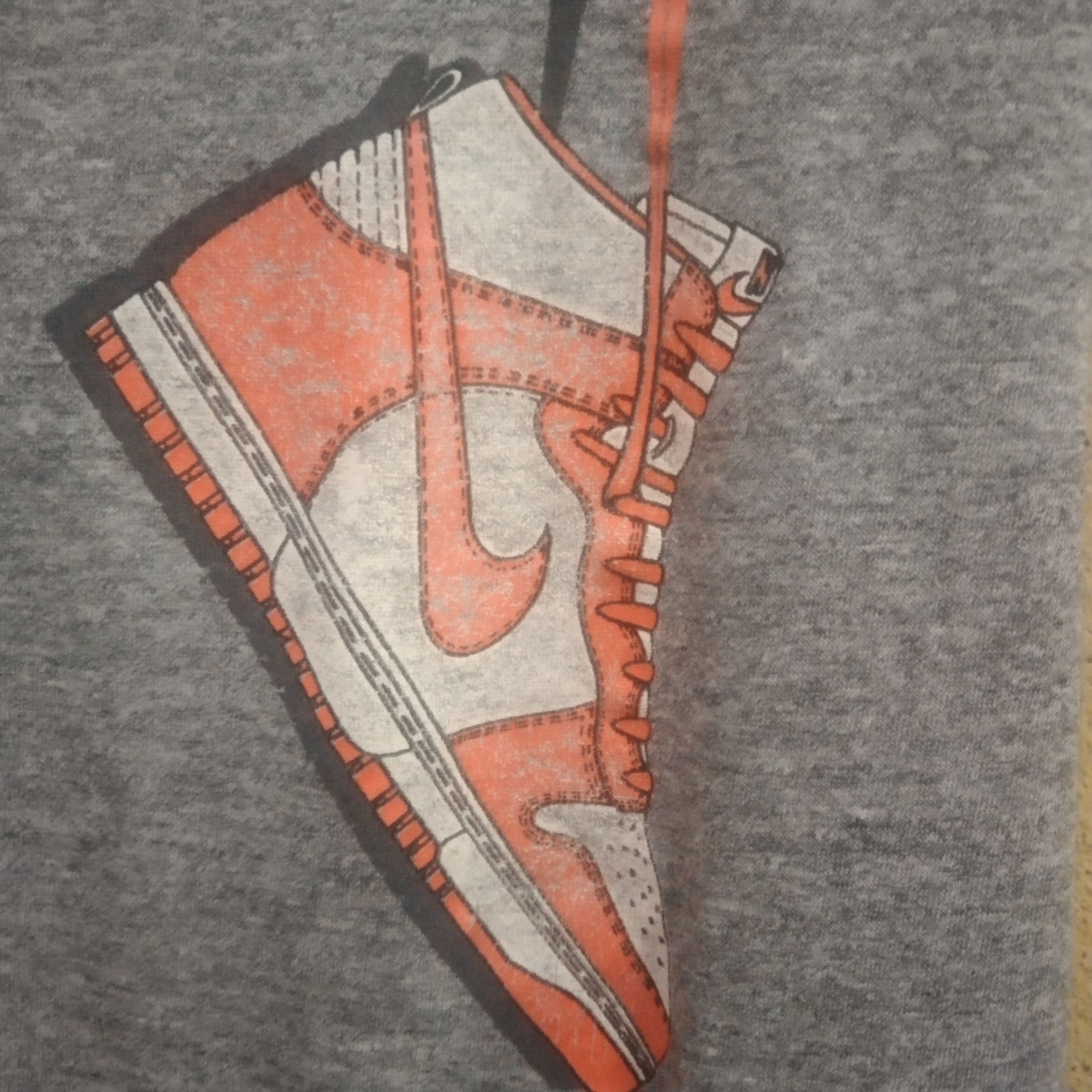 Nike Vintage 80s Nike AJ 1 shoe t-shirt Size US M / EU 48-50 / 2 - 3 Thumbnail