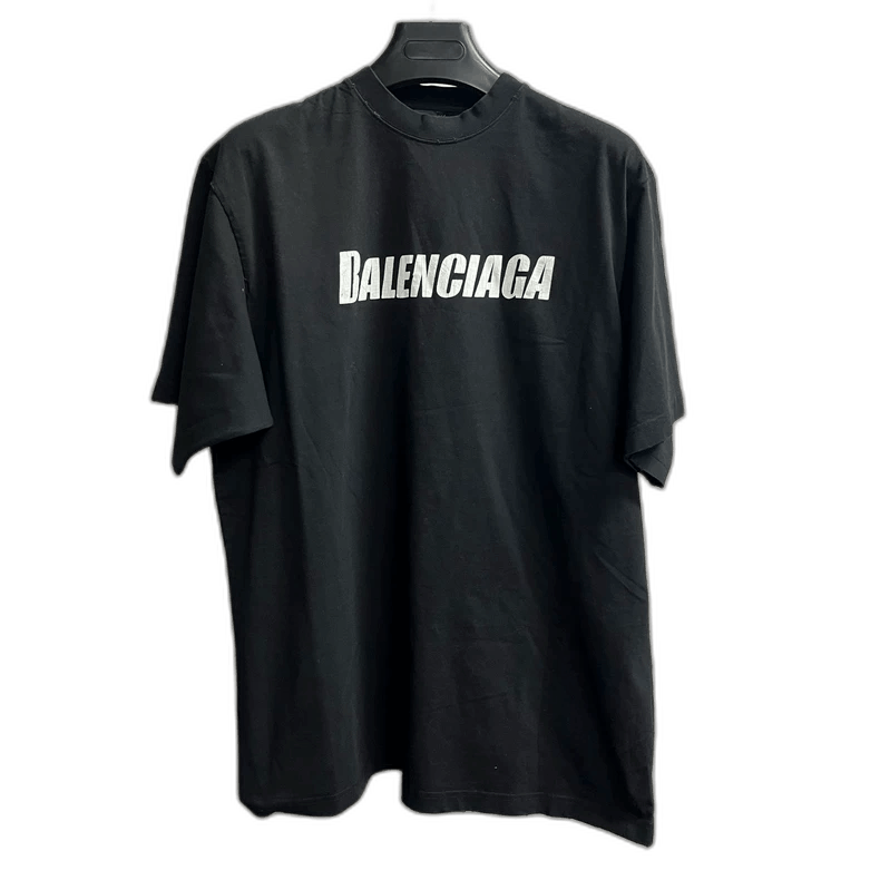 Balenciaga Balenciaga Black Logo Short Sleeve T-Shirt-yf Size US XXS / EU 40 - 1 Thumbnail