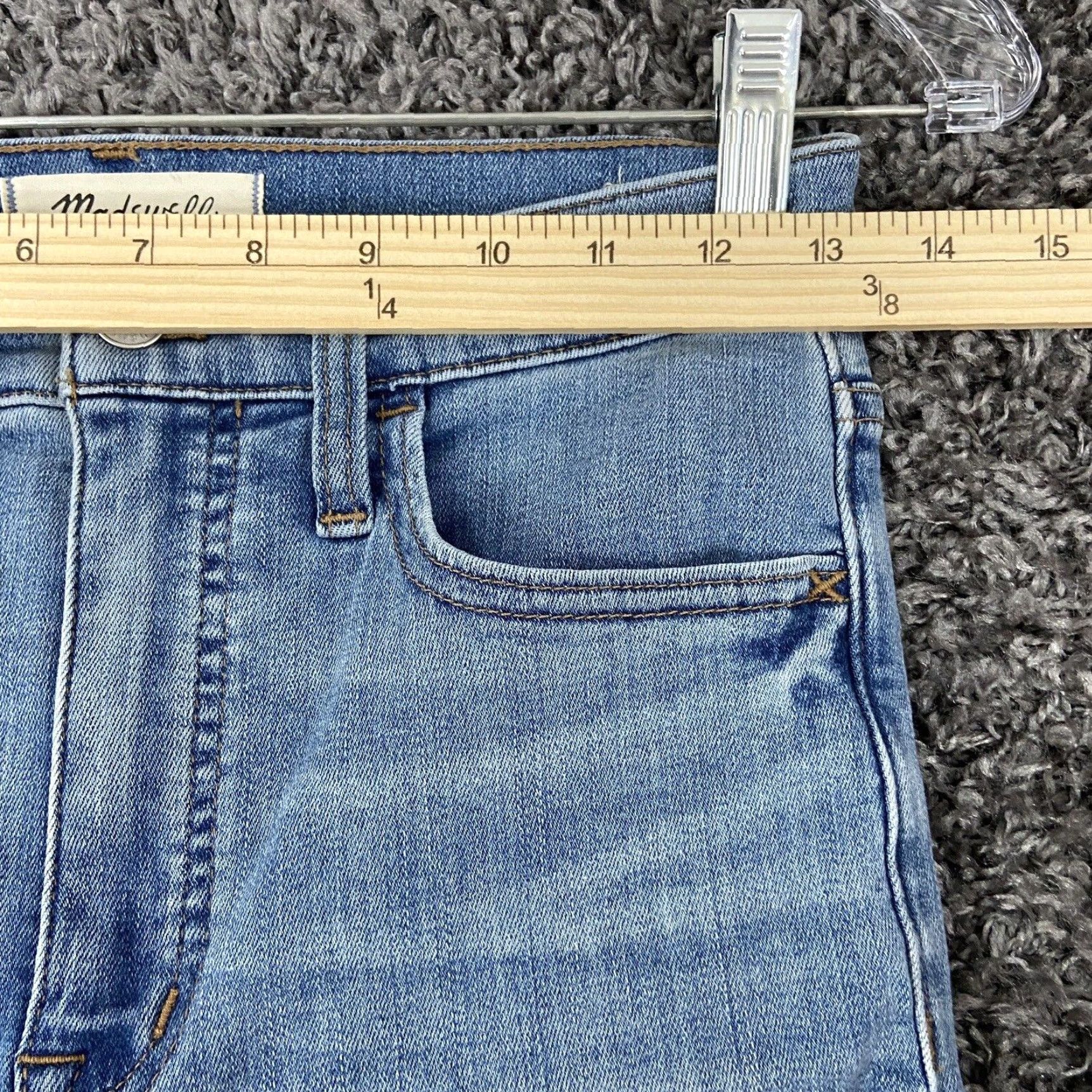 Madewell VINTAGE Madewell Skinny Jeans Women 25 Blue Distressed 11” Roadtripper Size 42" / US 20 - 7 Thumbnail