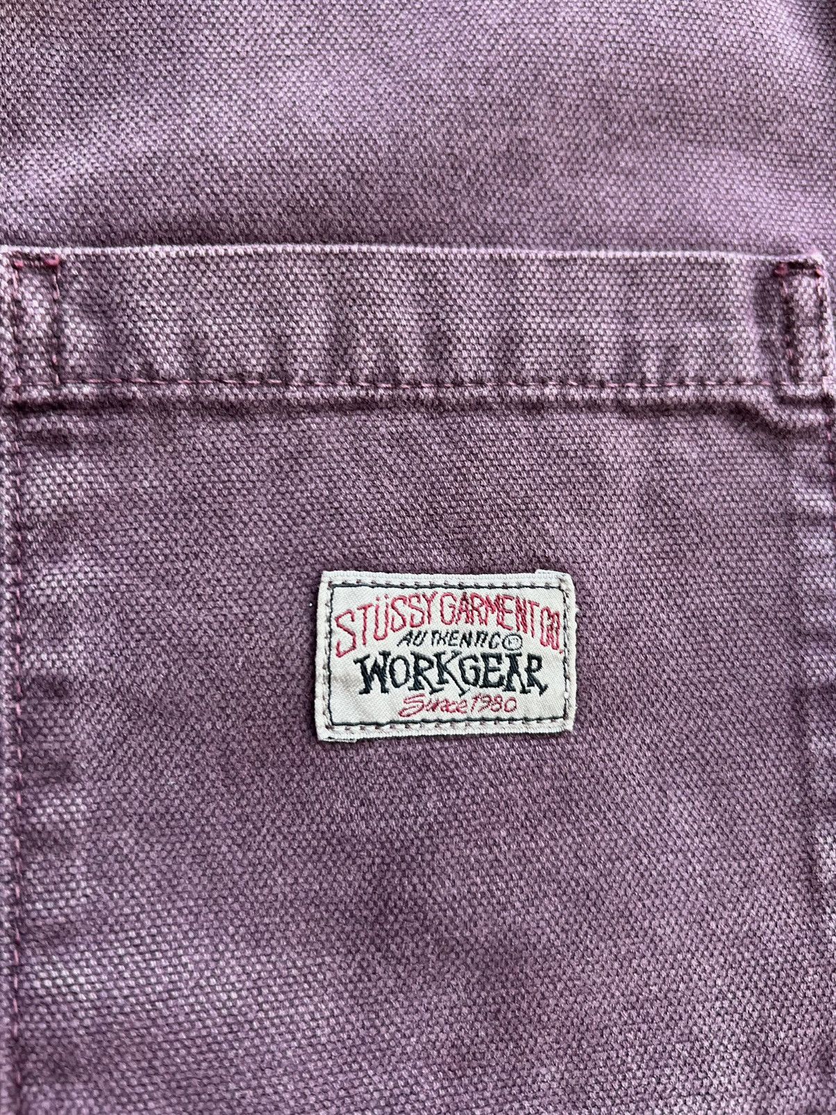 Stussy Stussy Washed Canvas Zip Work Shirt “Purple” Small Size US S / EU 44-46 / 1 - 5 Thumbnail