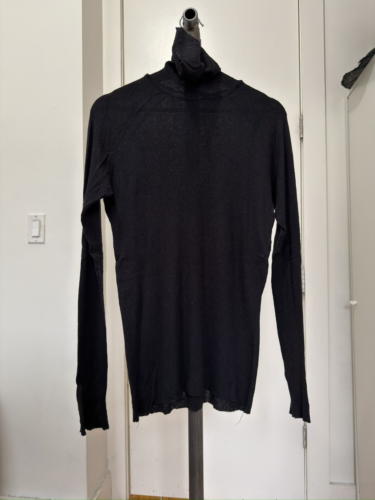 Haider Ackermann Black Ribbed Turtleneck Size US M / EU 48-50 / 2 - 1 Thumbnail