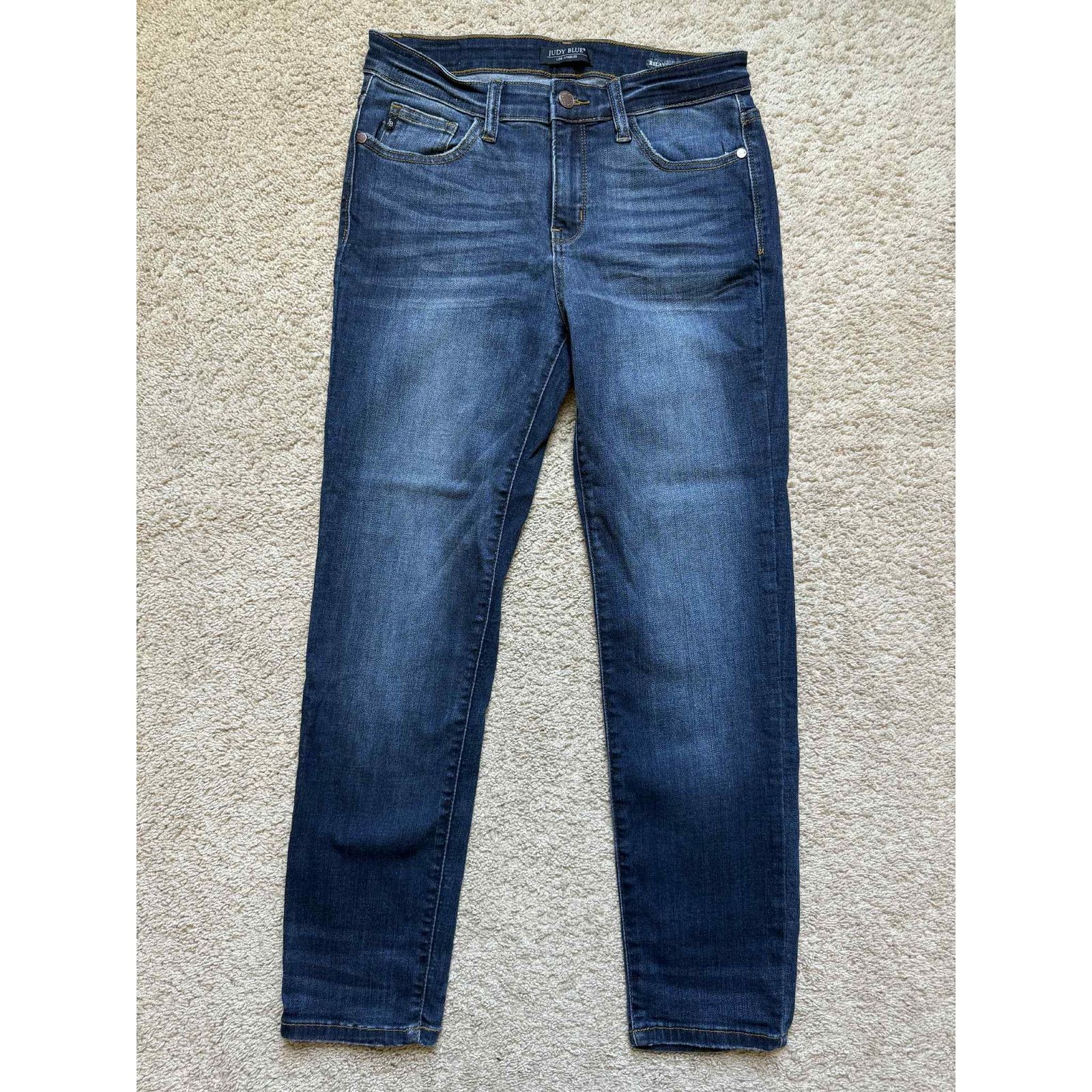 Judy Blue Judy Blue Relaxed Fit Denim Skinny Cropped Jeans Blue 9 / 29 Size 29" - 3 Thumbnail