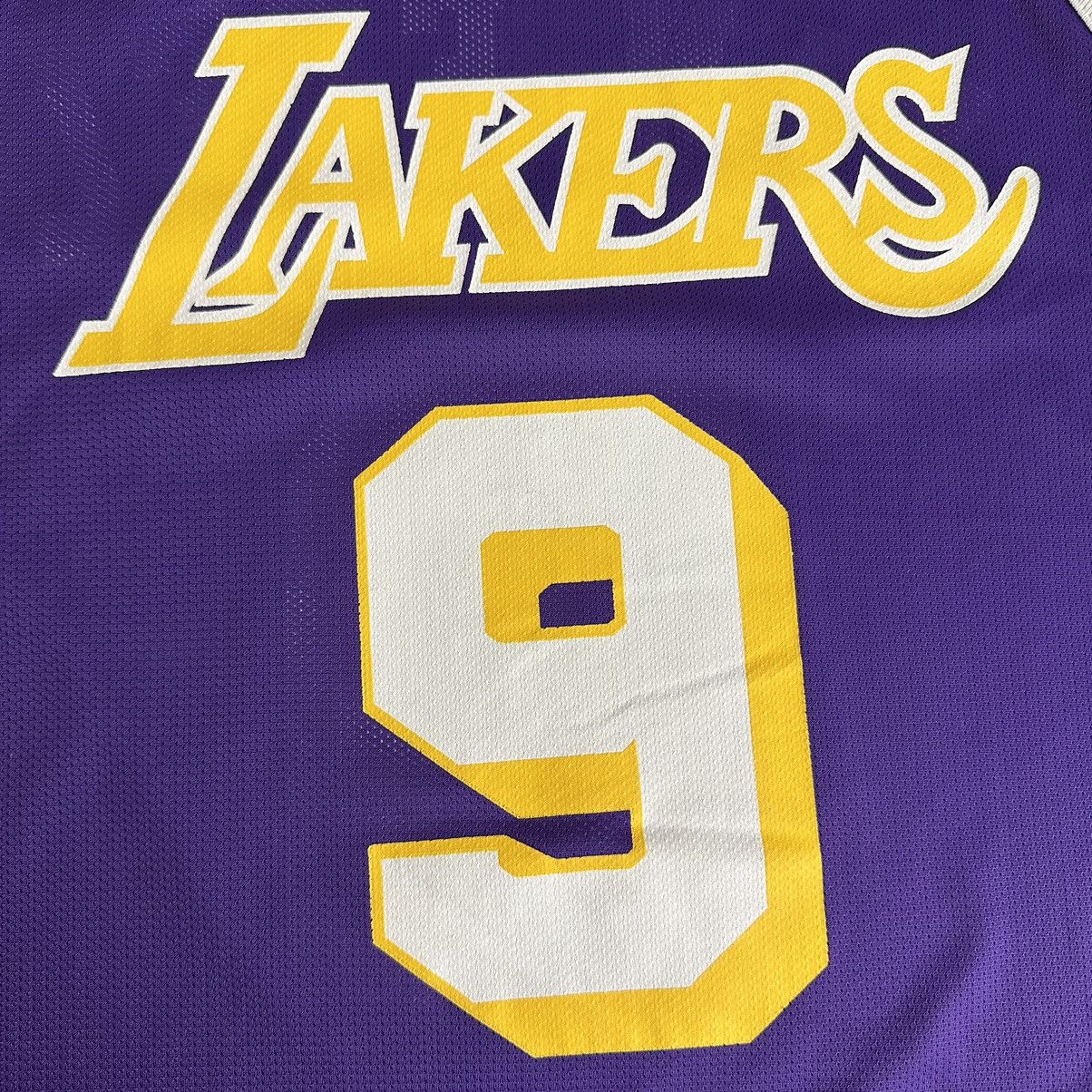 NBA × Vintage VINTAGE 90s NICK VAN EXEL LA LAKERS NBA CHAMPION JERSEY Size US L / EU 52-54 / 3 - 4 Thumbnail