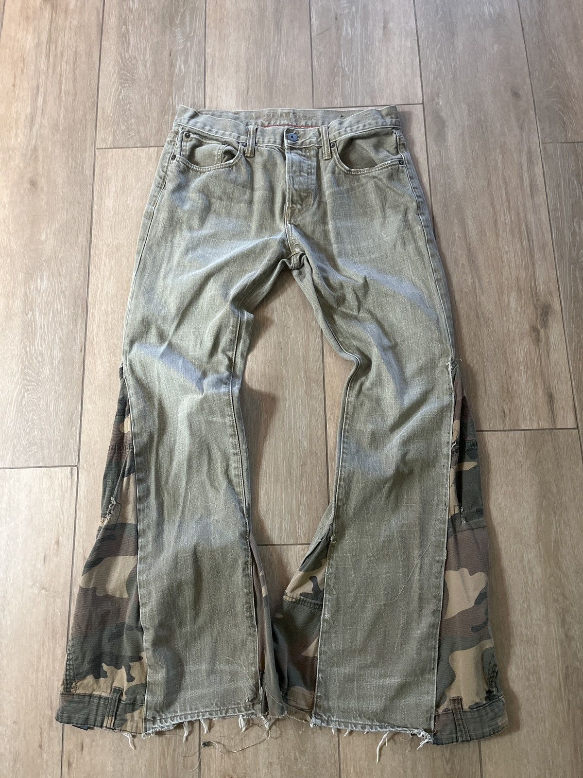 American Eagle Outfitters × Designer reworked archive flared/cut + 