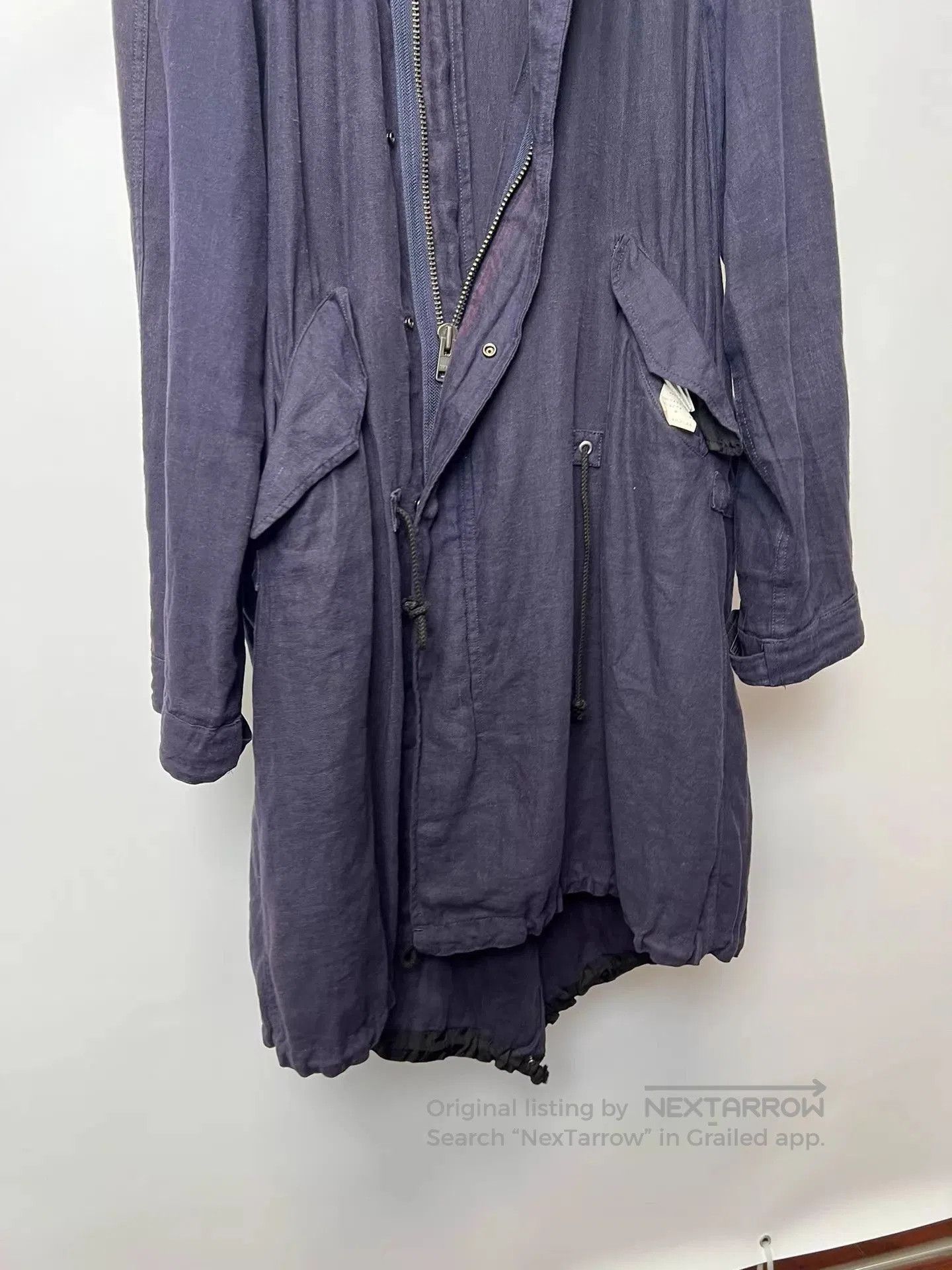 Yohji Yamamoto Hooded Long Parka Coat. Size US M / EU 48-50 / 2 - 9 Thumbnail