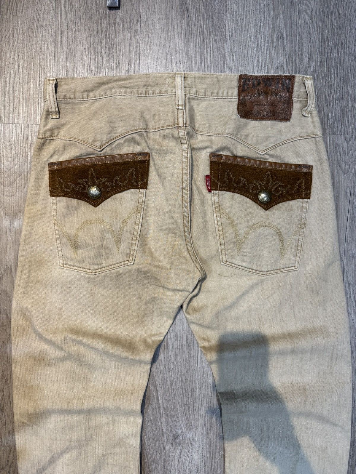 Edwin 90’s EDWIN RARE POCKET LOGO MULTI Y2K JAPANESE DENIM PANTS Size US 36 / EU 52 - 3 Thumbnail