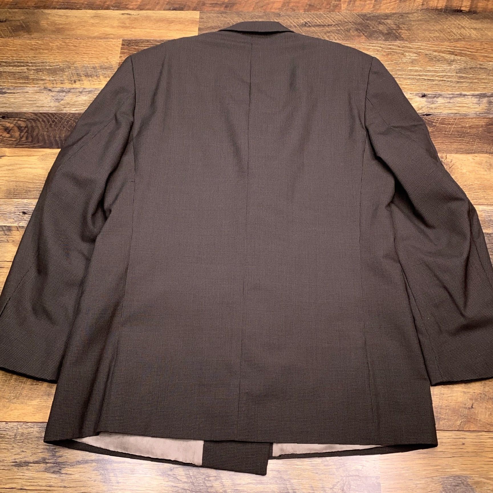 Doublet VINTAGE Bachrach Double-Breasted Suit Jacket 40R Green Wool Blazer Mens Size 40R - 2 Thumbnail