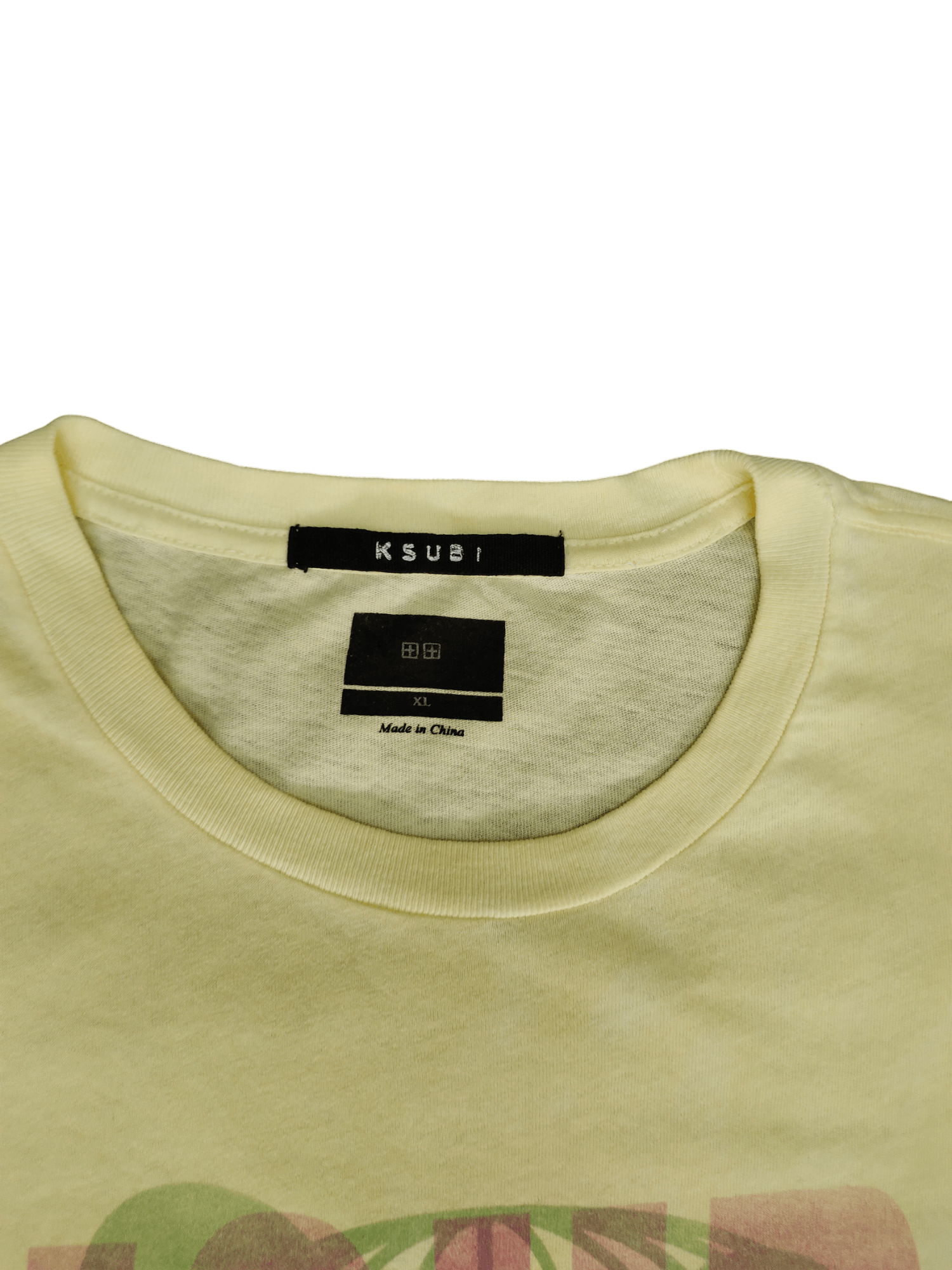 Ksubi Ksubi ' A Love Deranged ' Light Yellow T-Shirt Size US XL / EU 56 / 4 - 4 Thumbnail