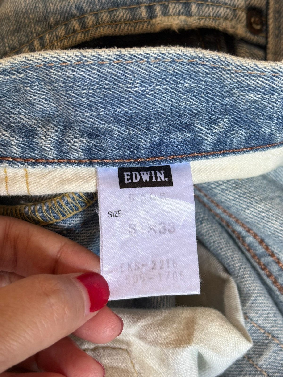 Edwin × Japanese Brand Vintage Japanese Edwin 505zx Selvedge Custom Flare Jeans Size US 32 / EU 48 - 10 Thumbnail
