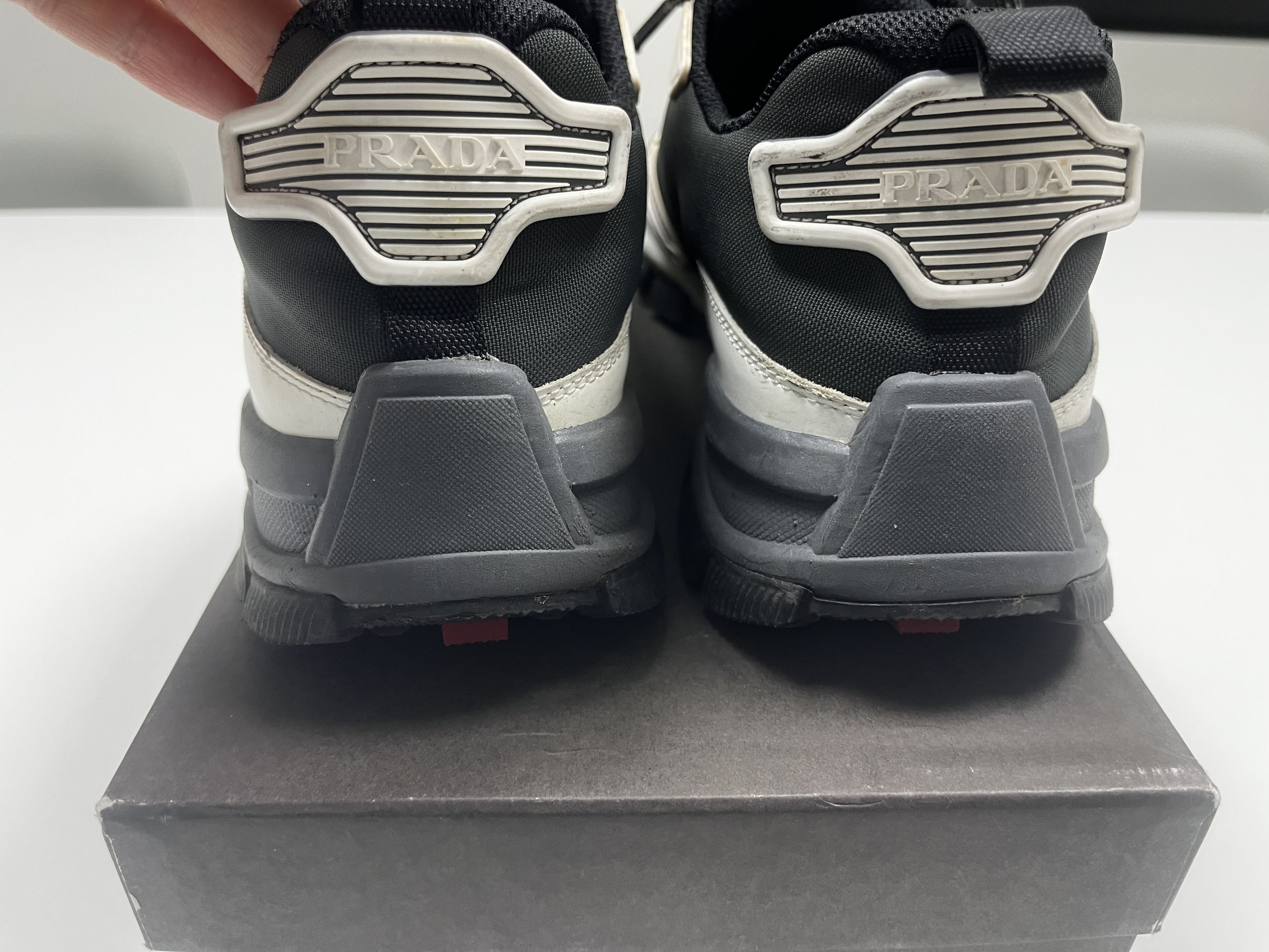 Prada Prada Chunky Sneakers Black White EU41 Size US 8 / EU 41 - 3 Thumbnail